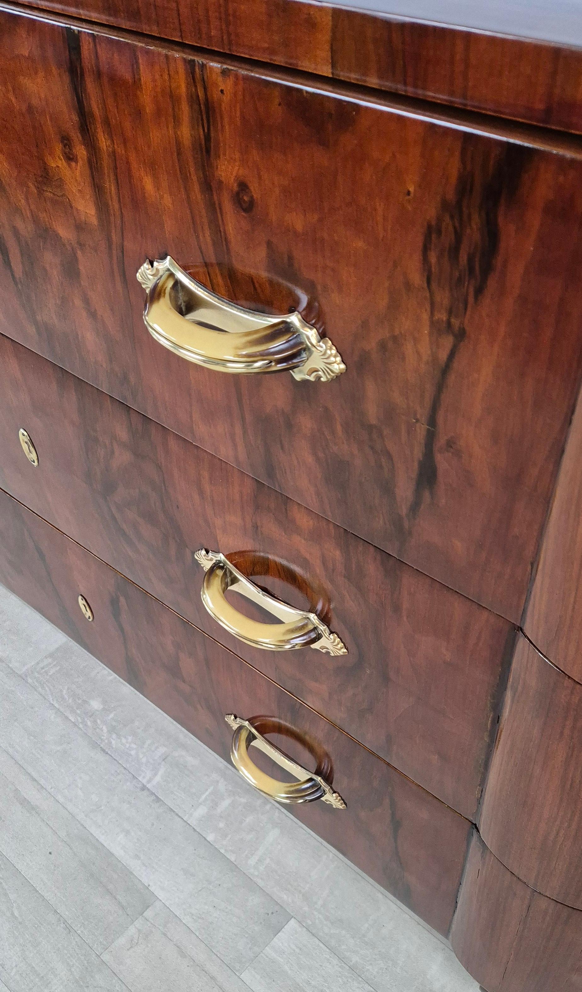 Venezianisches Art Deco Como 3 Schubladen 1934 im Angebot 7