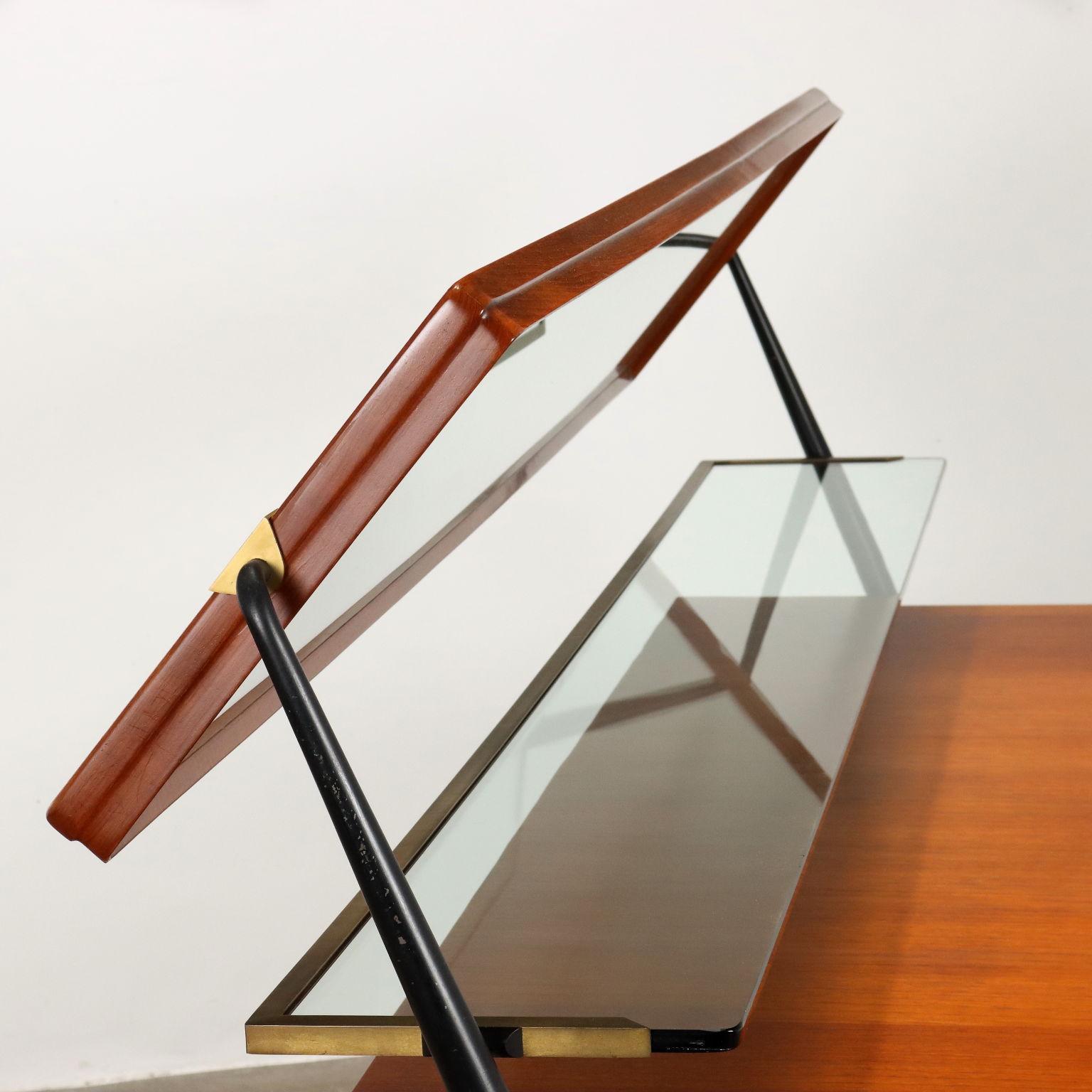 Mid-Century moderno Comò con Specchio di Silvio Cavatorta Anni 60 in vendita
