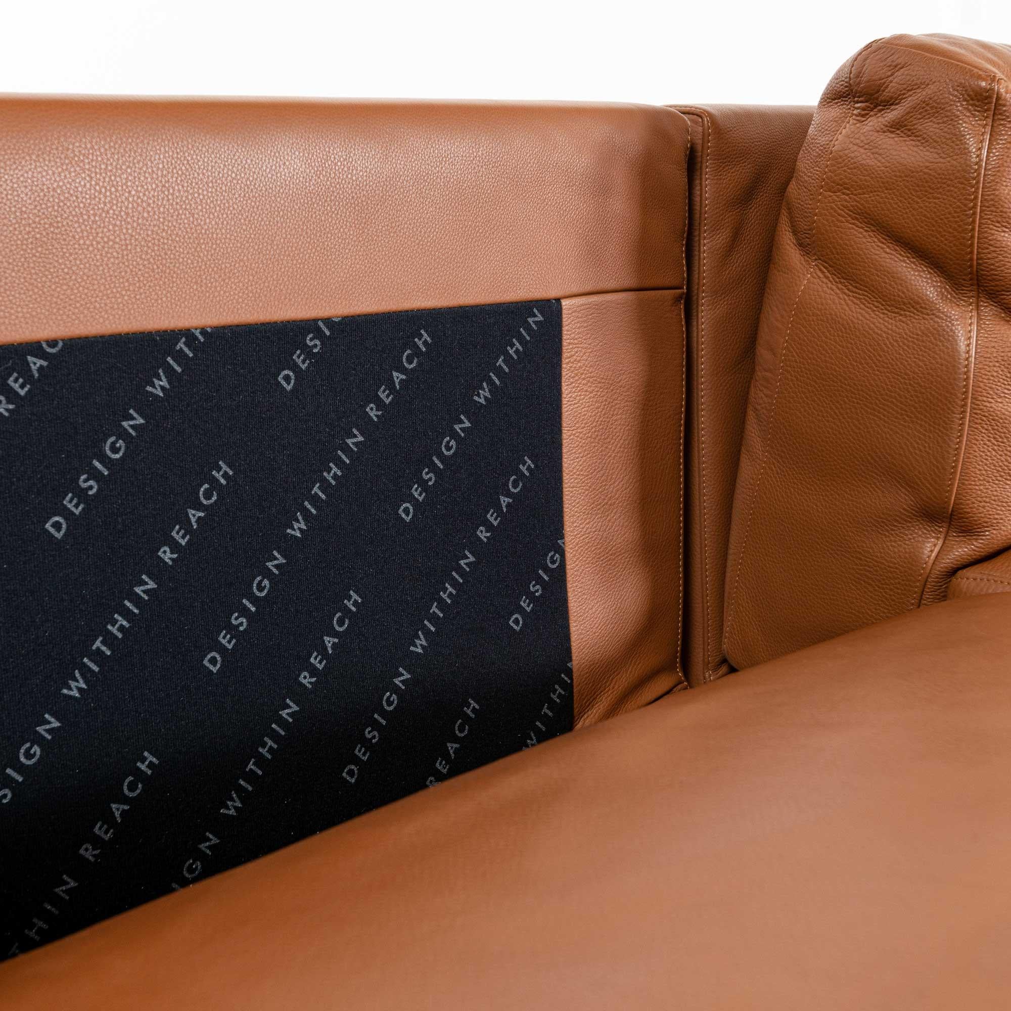 Como Corner Sectional Sofa, Designed by Giorgio Soressi for DWR, Canyon Leather 5