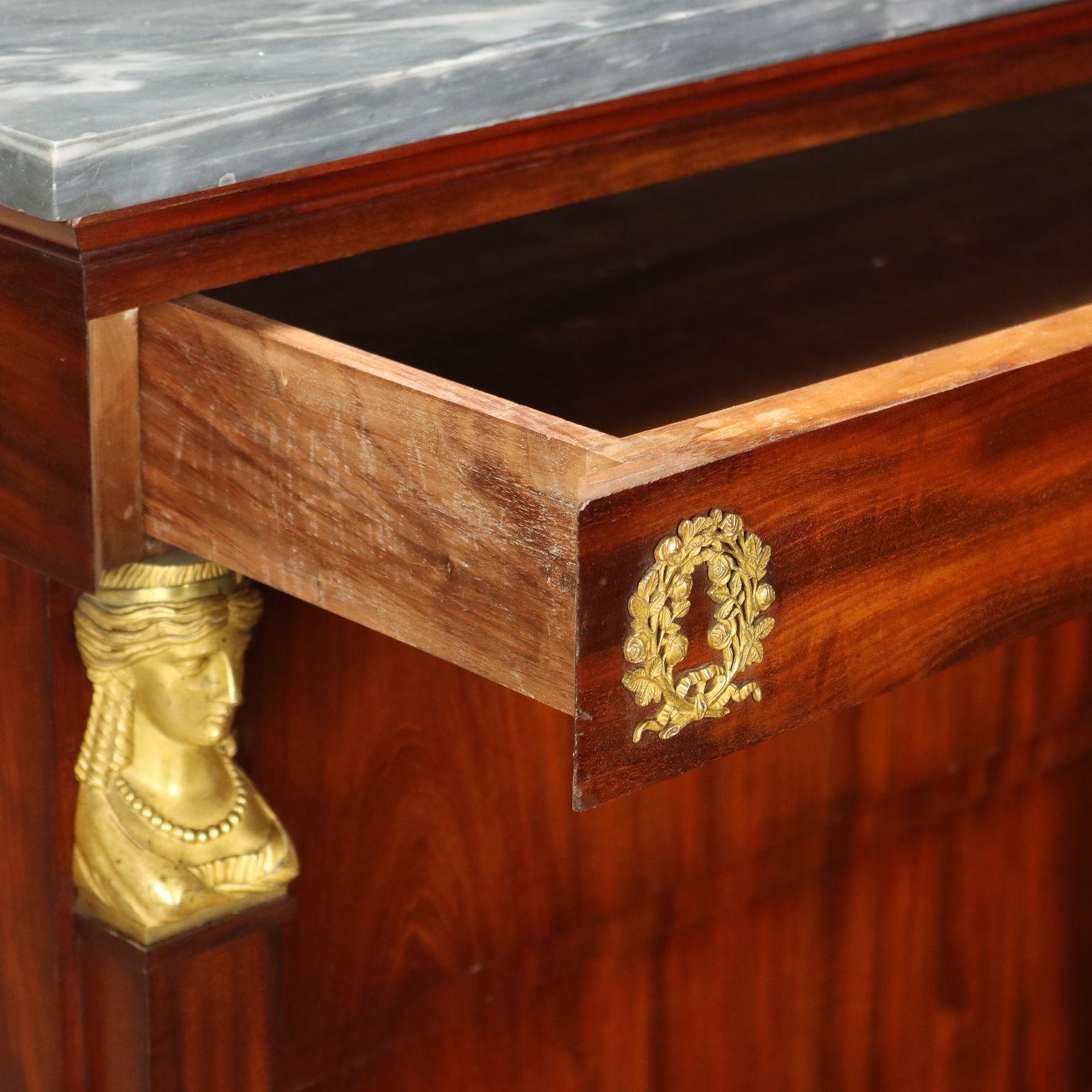 Placage Commode Empire Milan, début du 19e siècle en vente