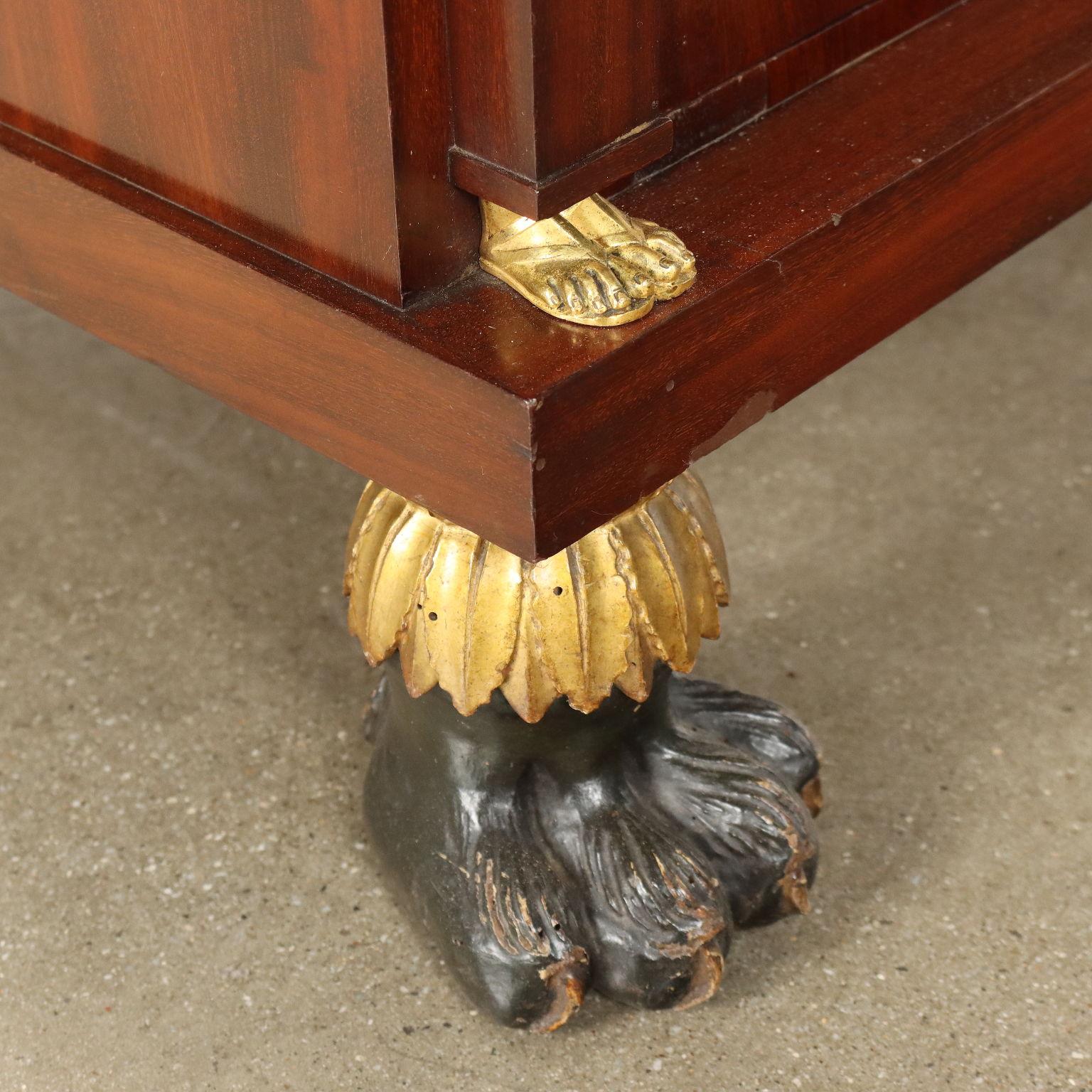 Acajou Commode Empire Milan, début du 19e siècle en vente