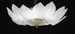 Como, Italian Murano Glass Ceiling Light or Flush Mount, 1980s