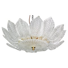 Como, Italian Murano Glass Ceiling Light or Flush Mount, 1980s