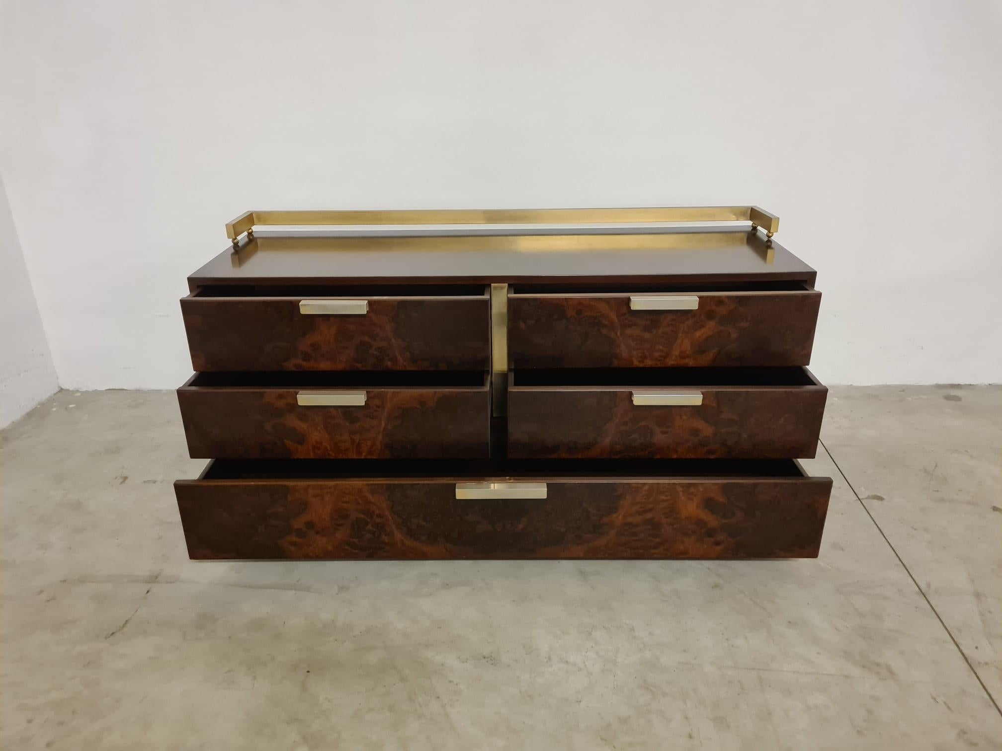 Métal Commode Luciano Frigerio des années 1970 en vente