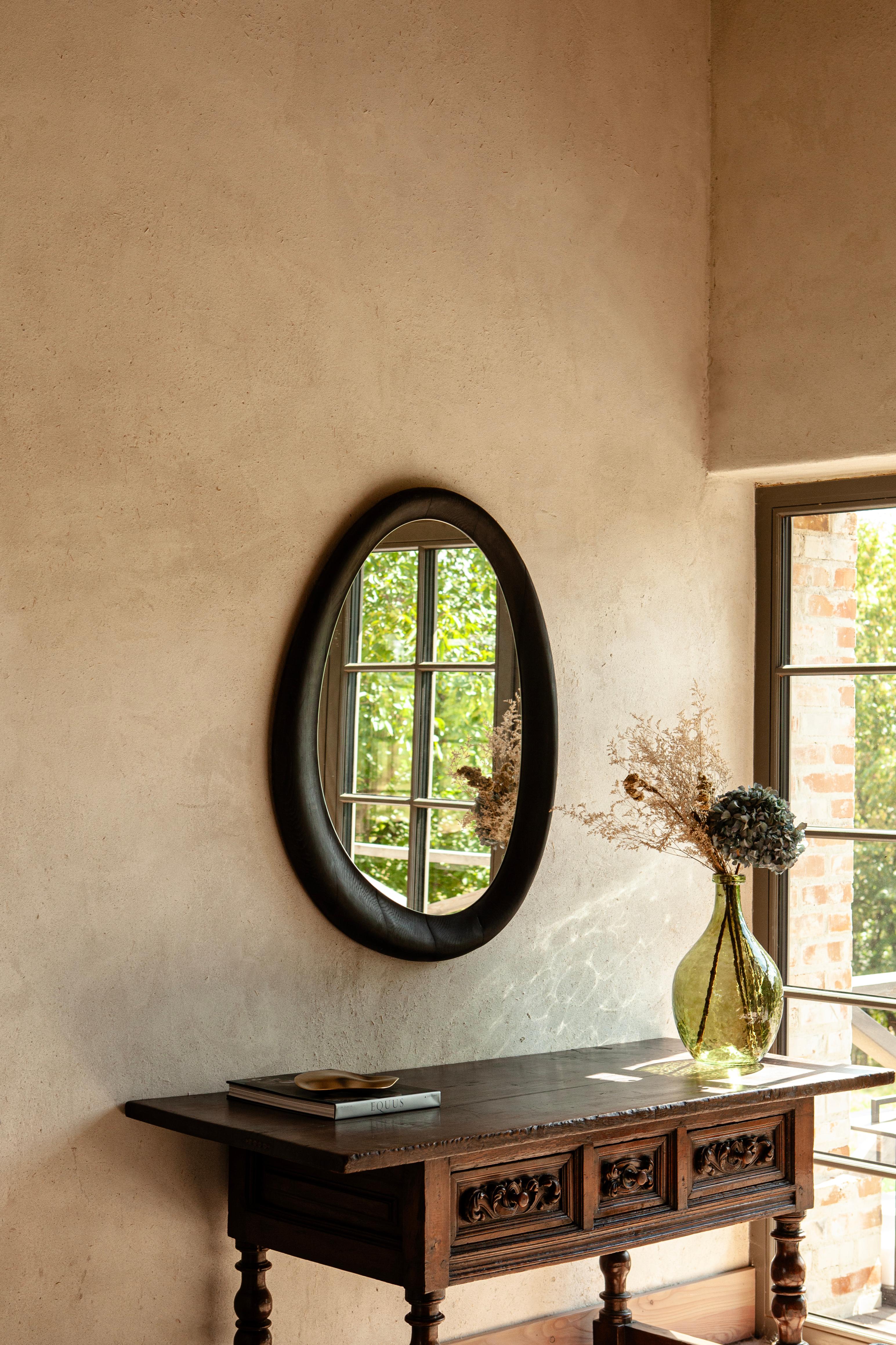 Como Mirror - Black Stained Oak In New Condition For Sale In Warszawa, PL