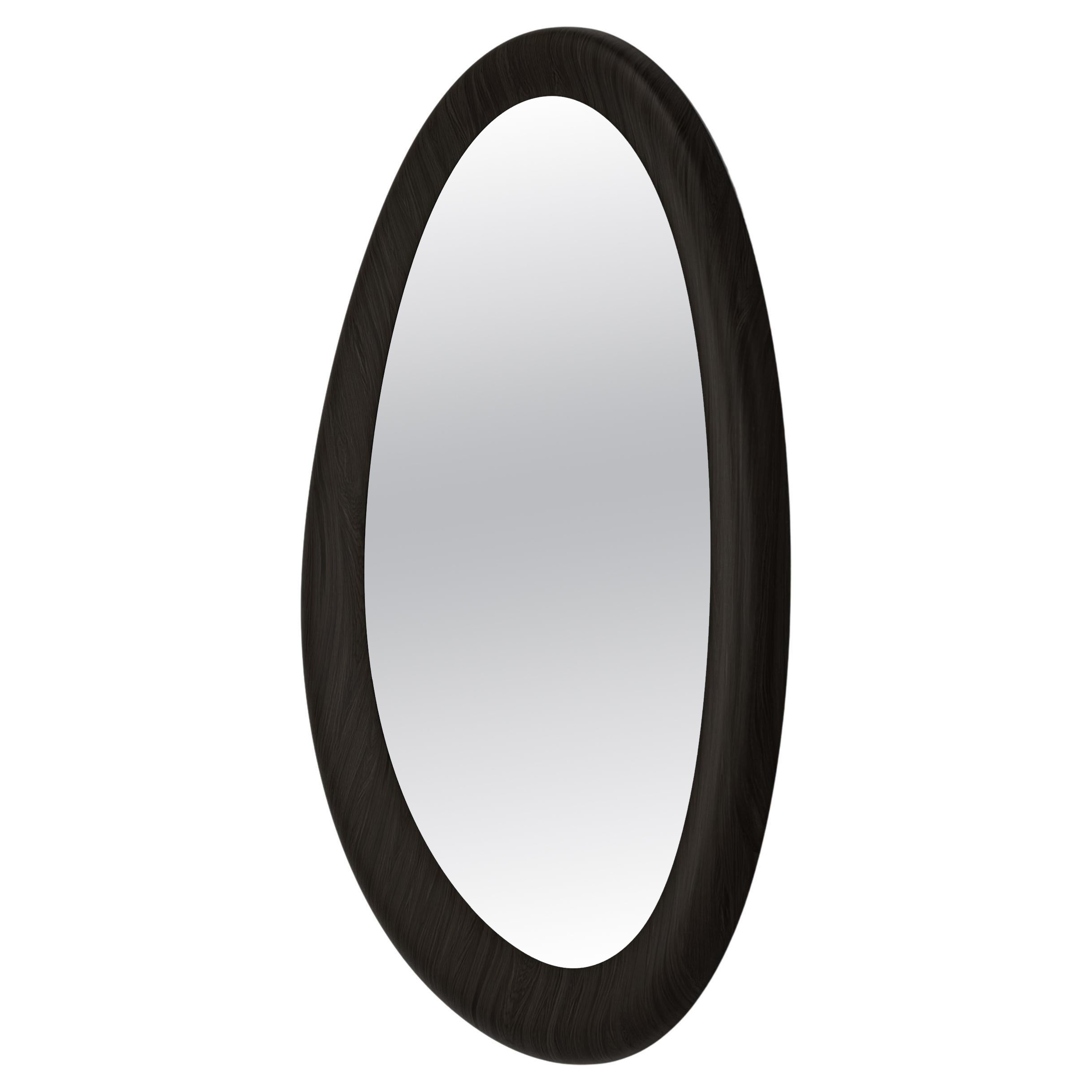 Como Mirror - Brown Stained Oak