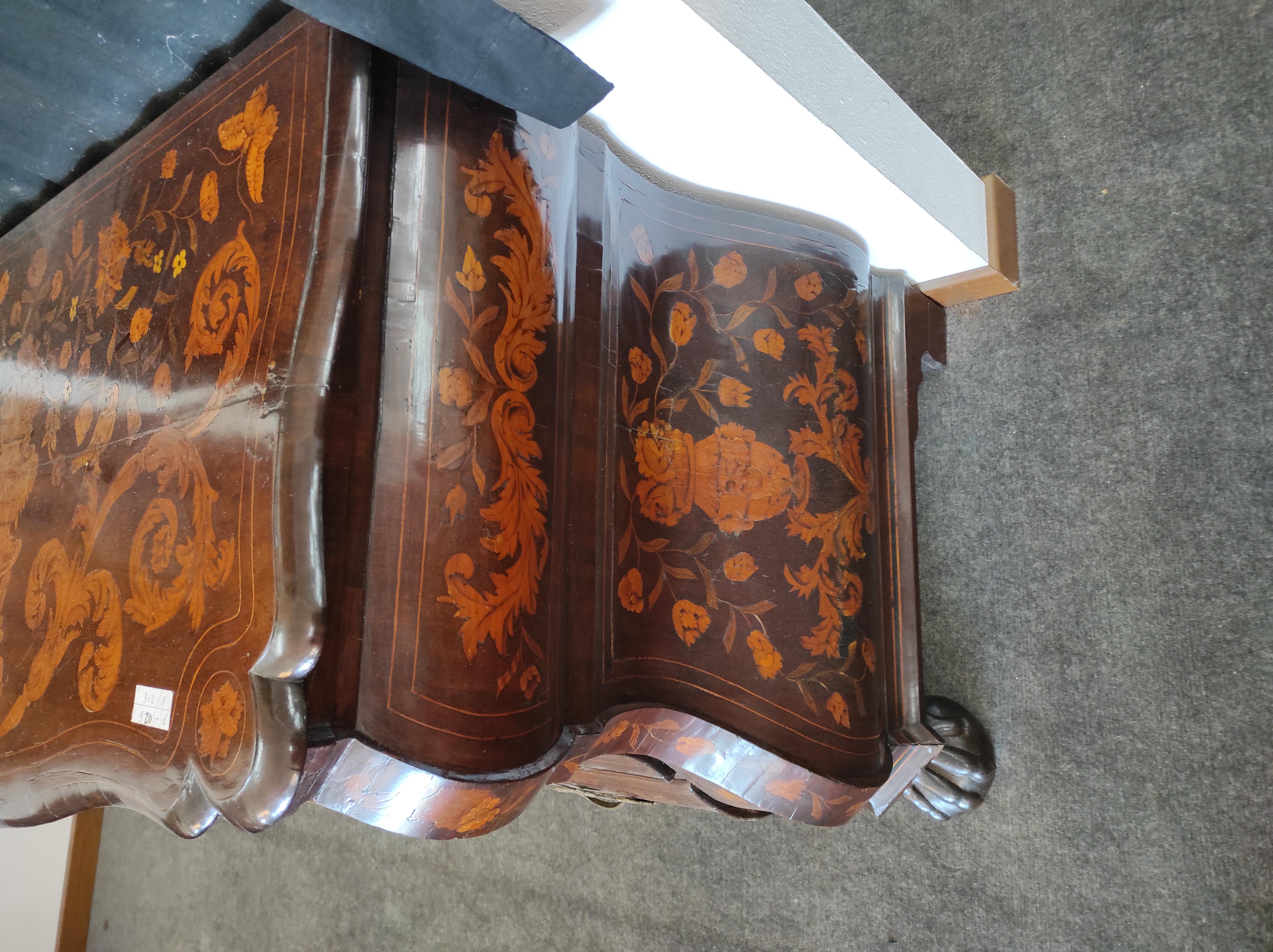 Balkan Dutch inlaid dresser  For Sale