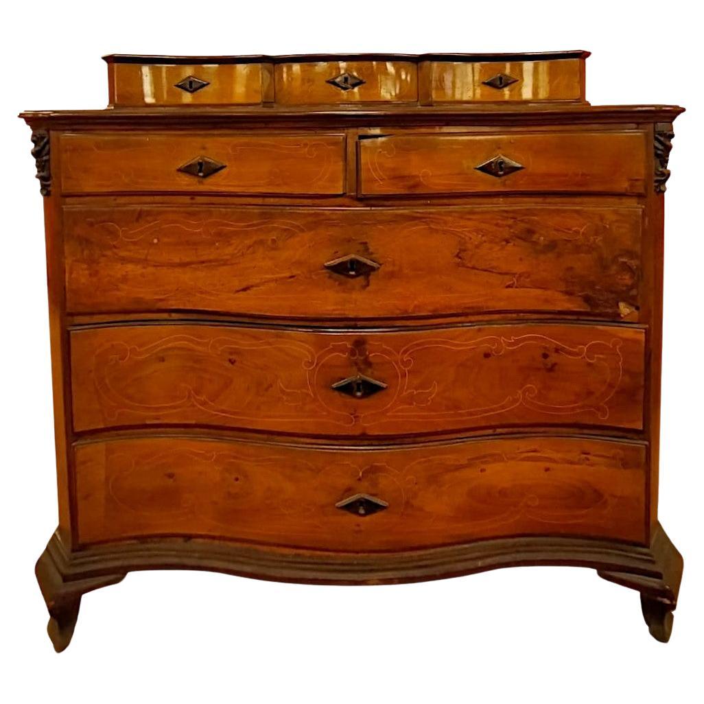 Chests/Nightstands  spanish entirely threaded with floral motifs, coat of arms and date