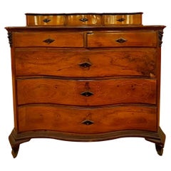 Antique Chests/Nightstands  spanish entirely threaded with floral motifs, coat of arms and date