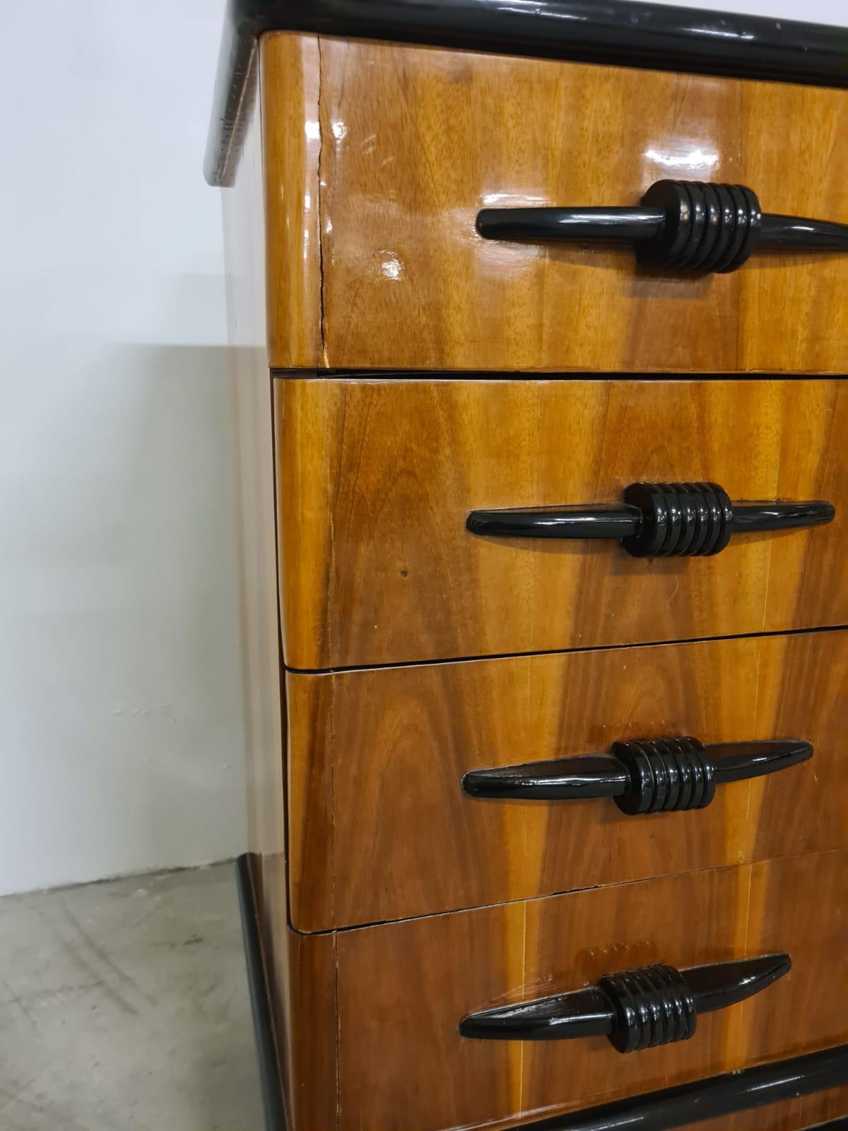 Legno Comò stile art Dèco anni 40' in vendita