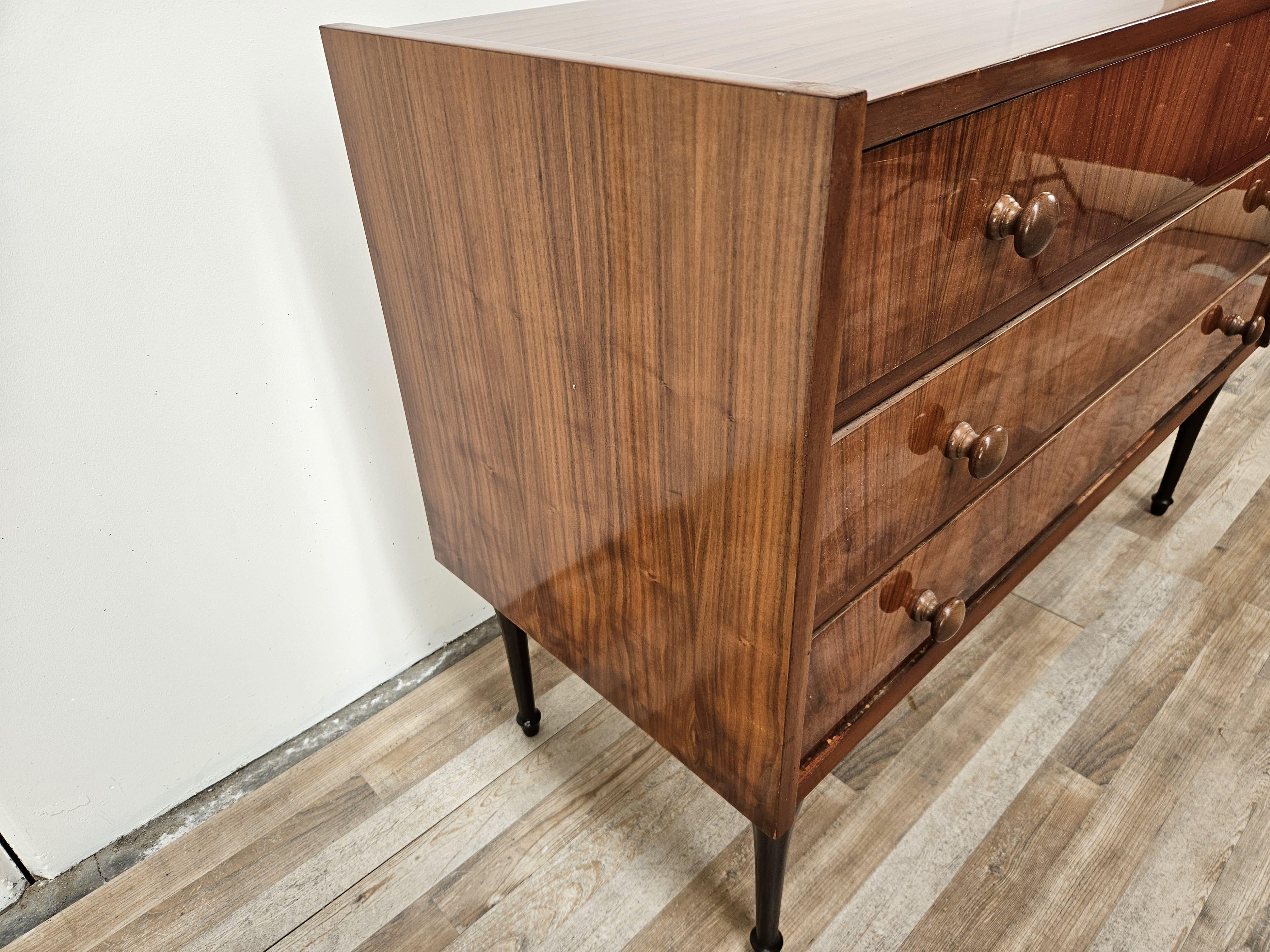 Italian Comò vintage tre cassetti, 1970 in vendita