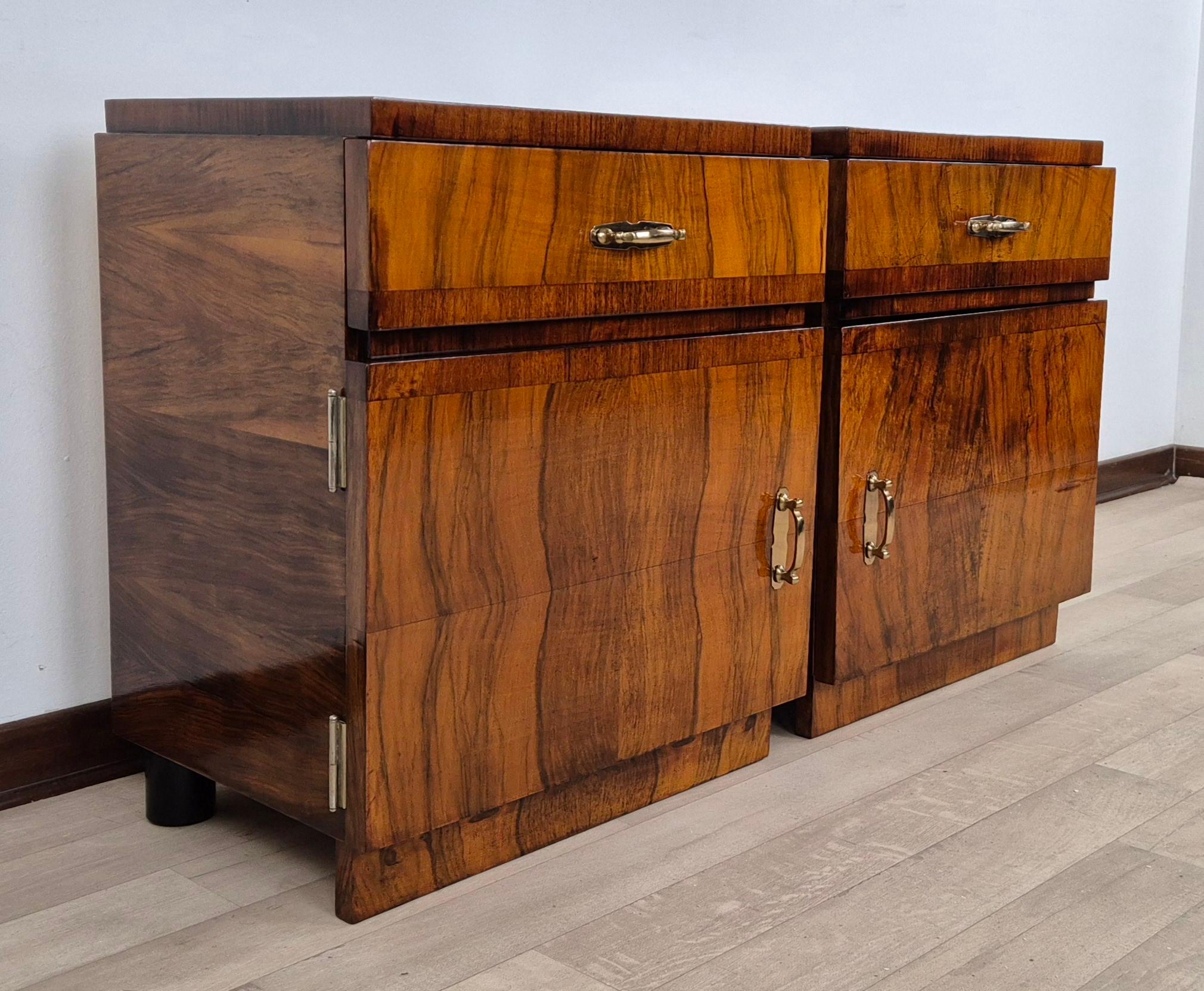 Early 20th Century Art Deco nightstands 