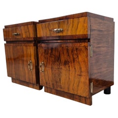 Art Deco " Kubistisch " 1920er Nachttische