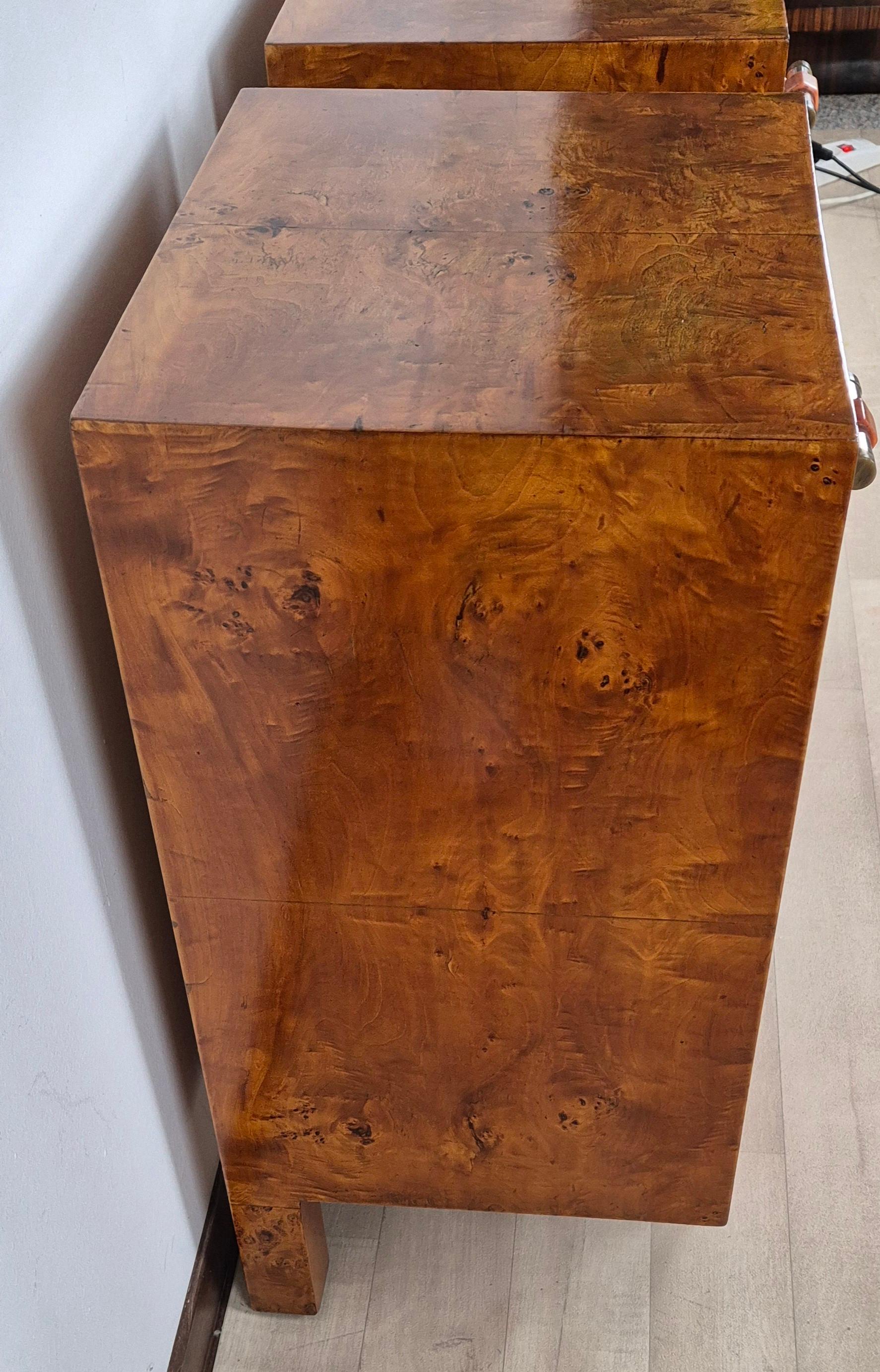 Mesillas de noche cubistas Art Déco en venta 1