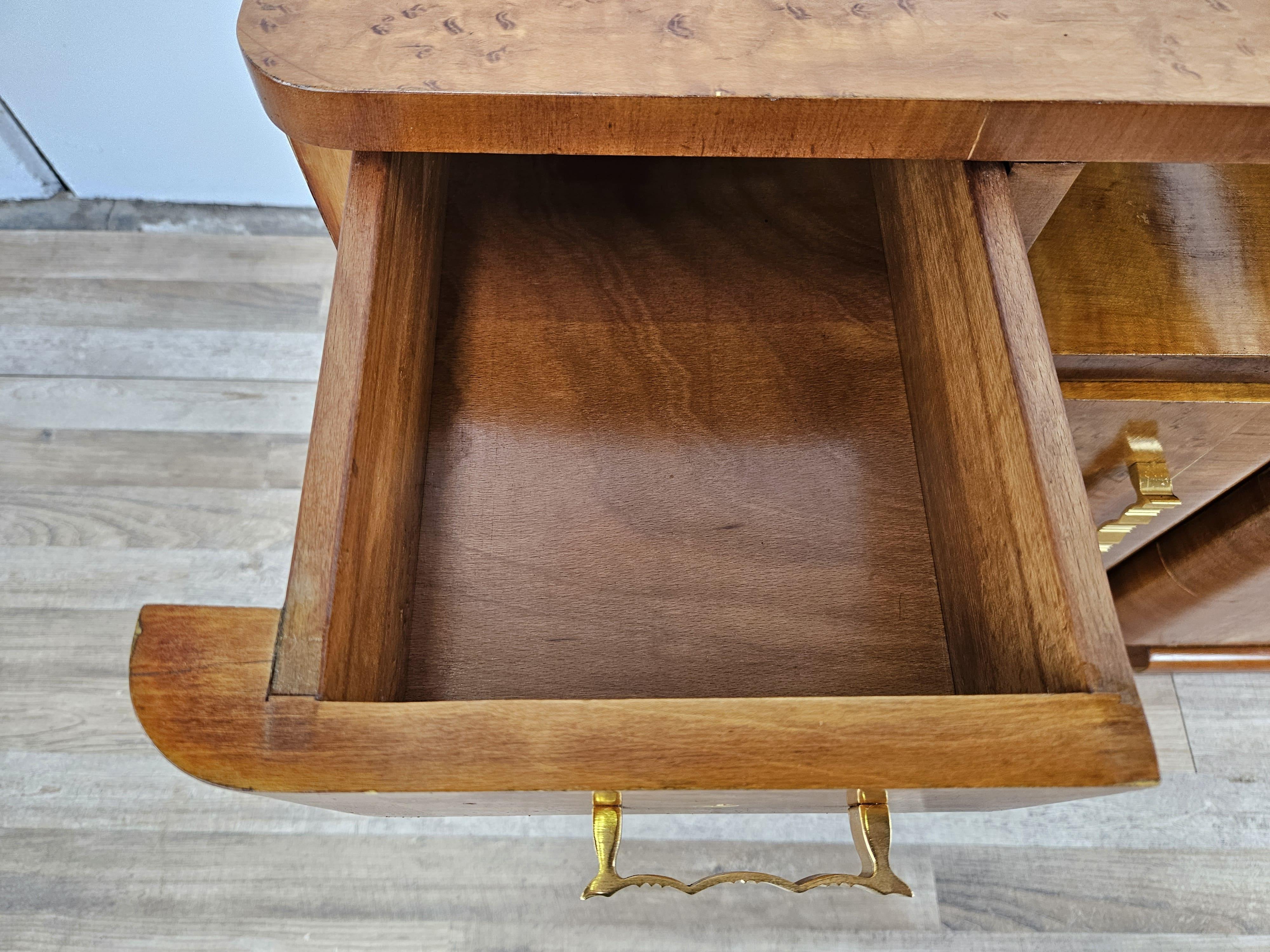Art Deco bedside tables in tuja burl 20th century 7