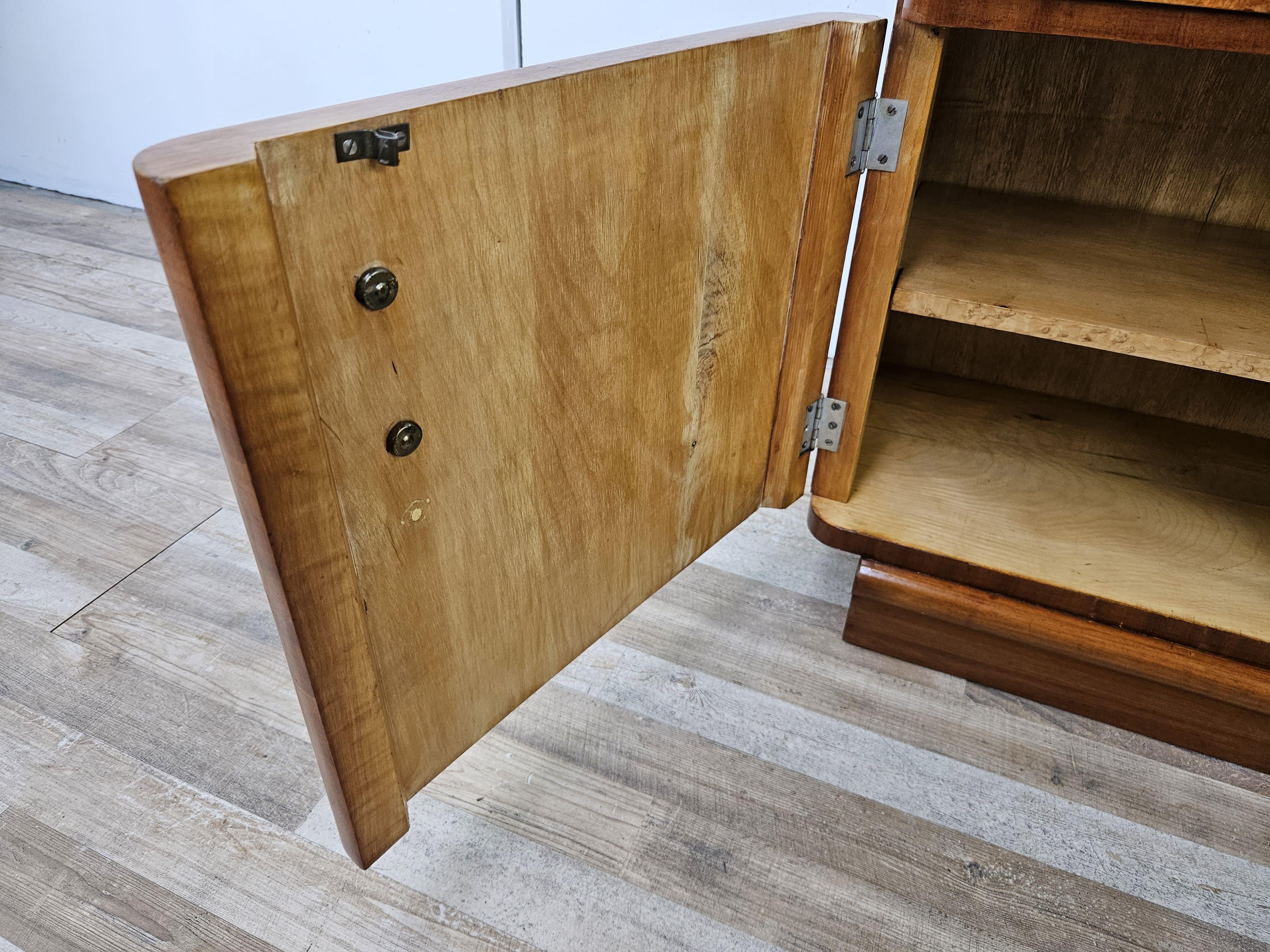 Art Deco bedside tables in tuja burl 20th century 13