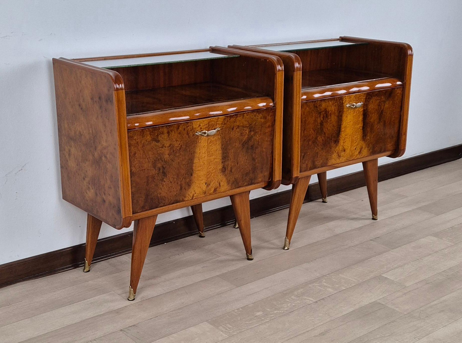 Art Deco Comodini Art Déco Milanesi a Ribalta 1948