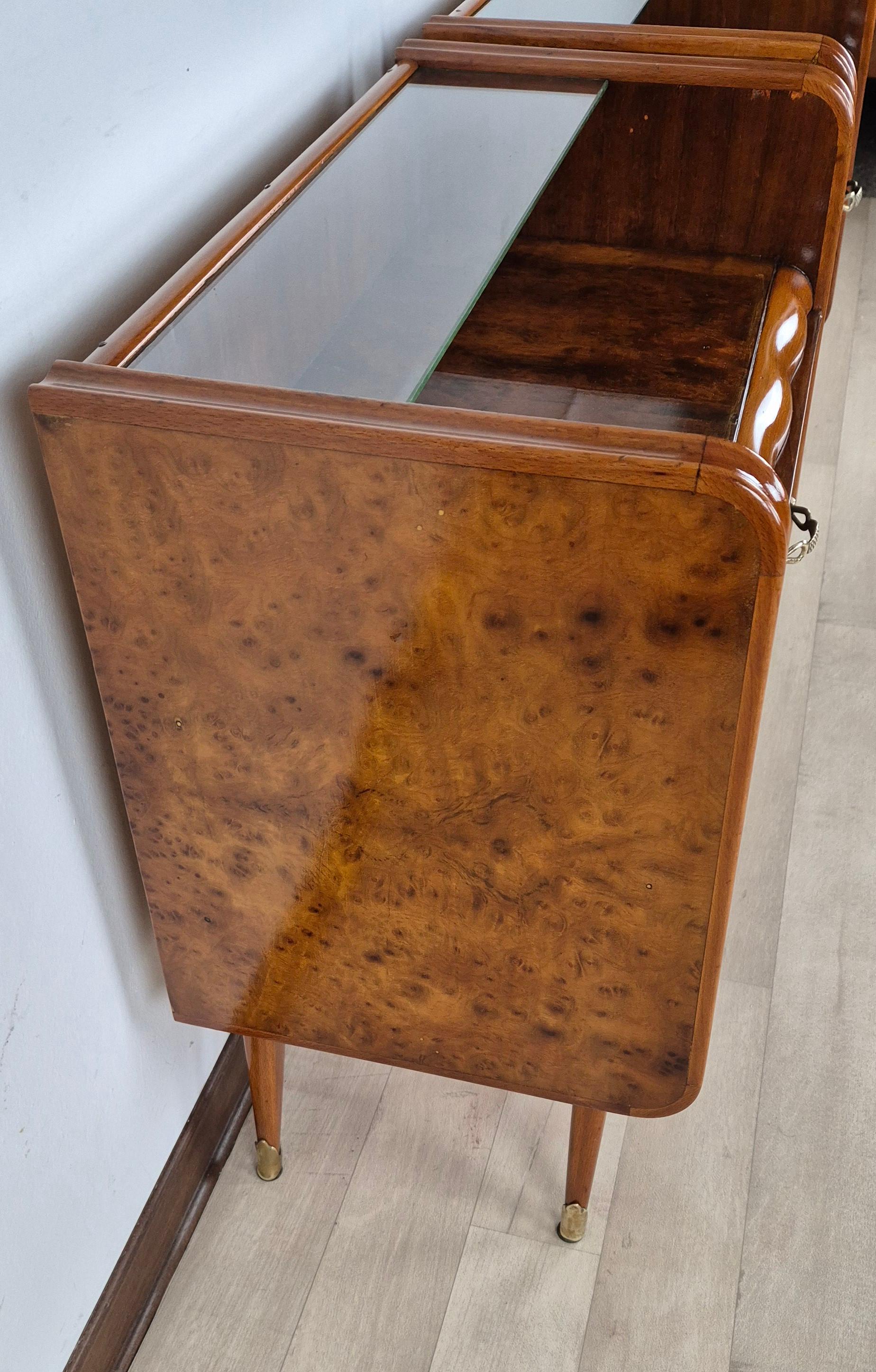 Brass Comodini Art Déco Milanesi a Ribalta 1948