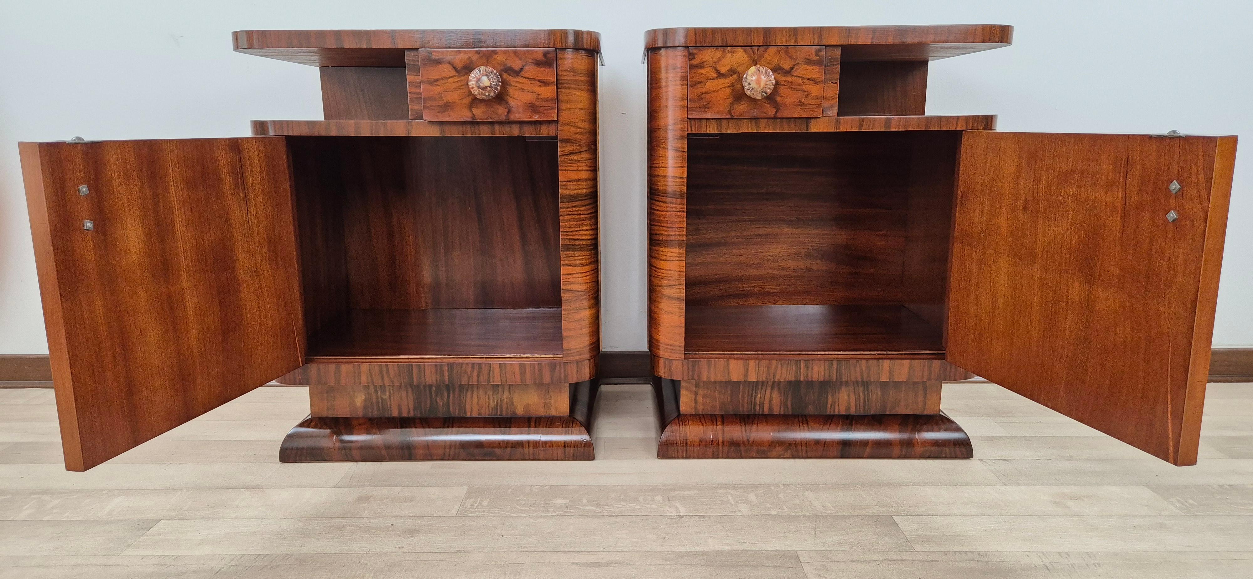Comodini Art Déco Veneziani 1928 