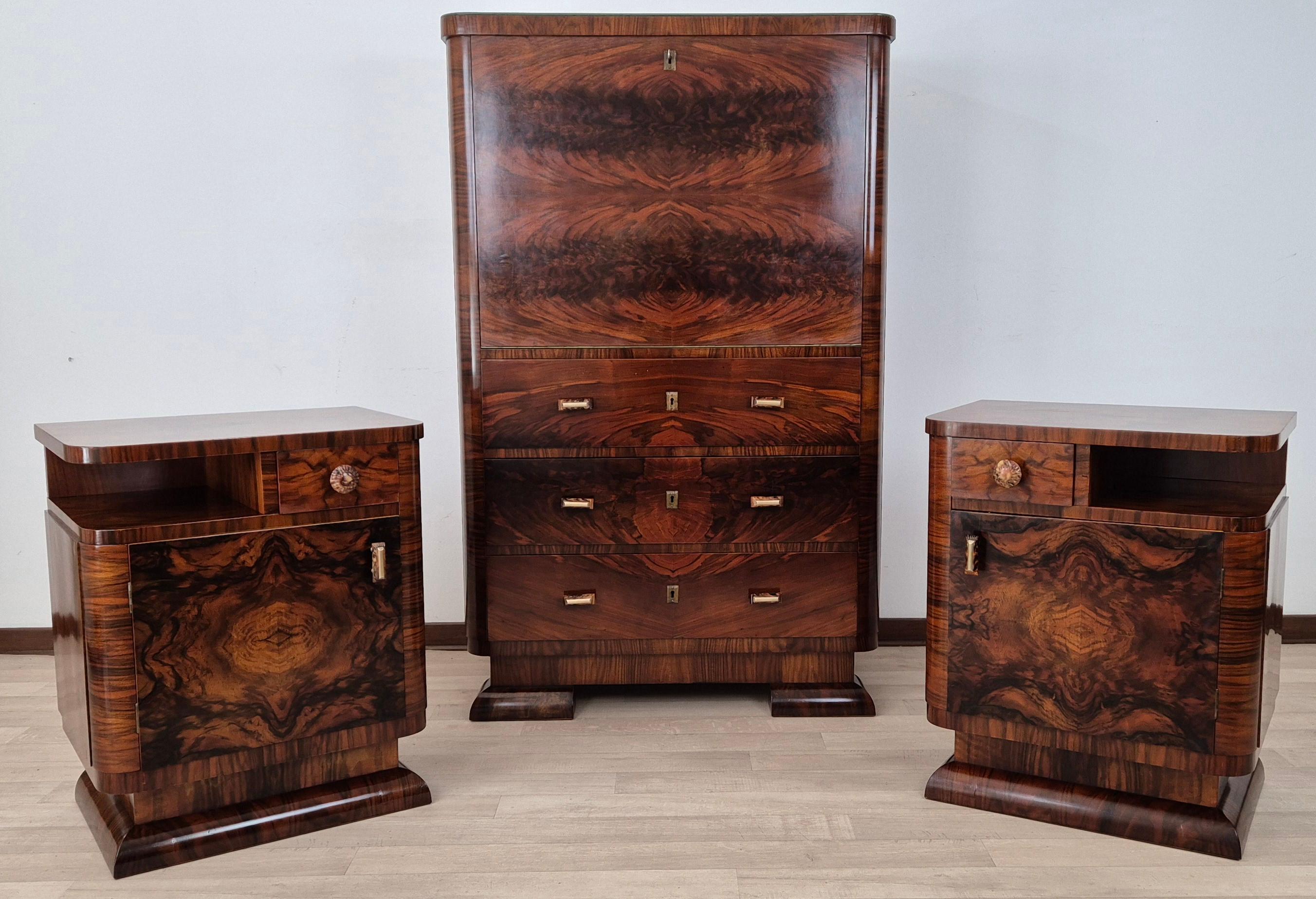 Comodini Art Déco Veneziani 1928 