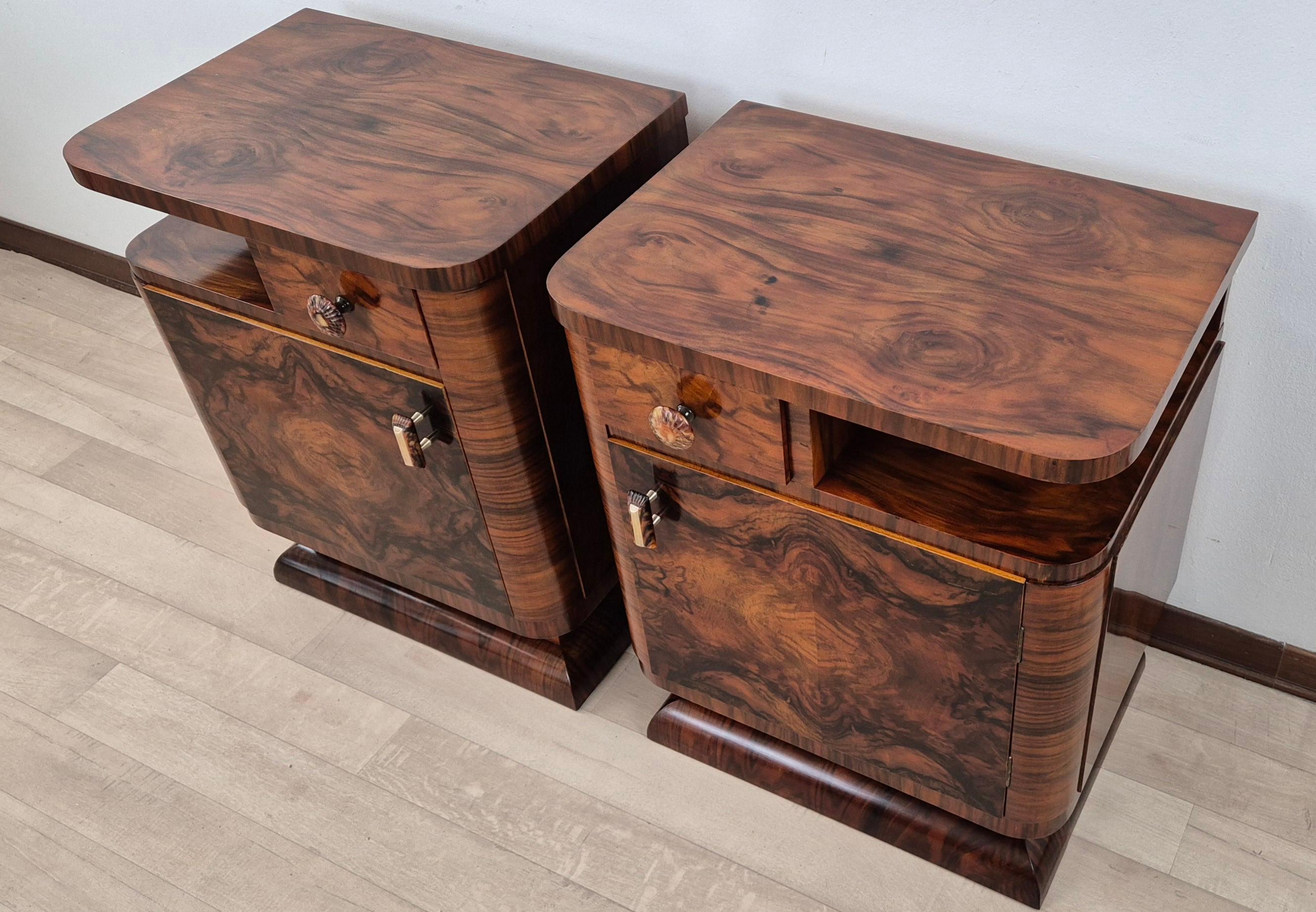 Comodini Art Déco Veneziani 1928 