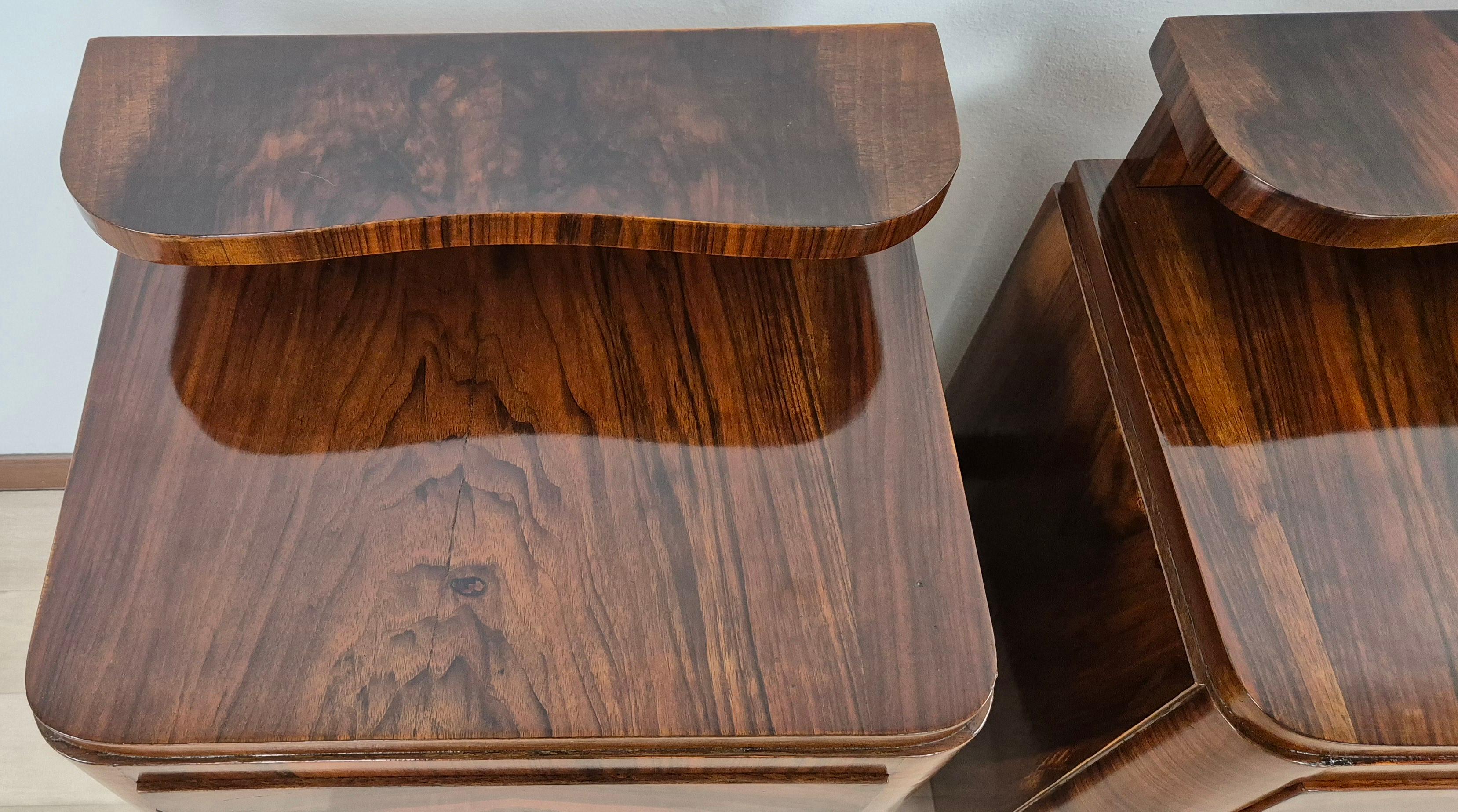 Milieu du XXe siècle Comodini Art Déco Veneziani Arte 1939 en vente