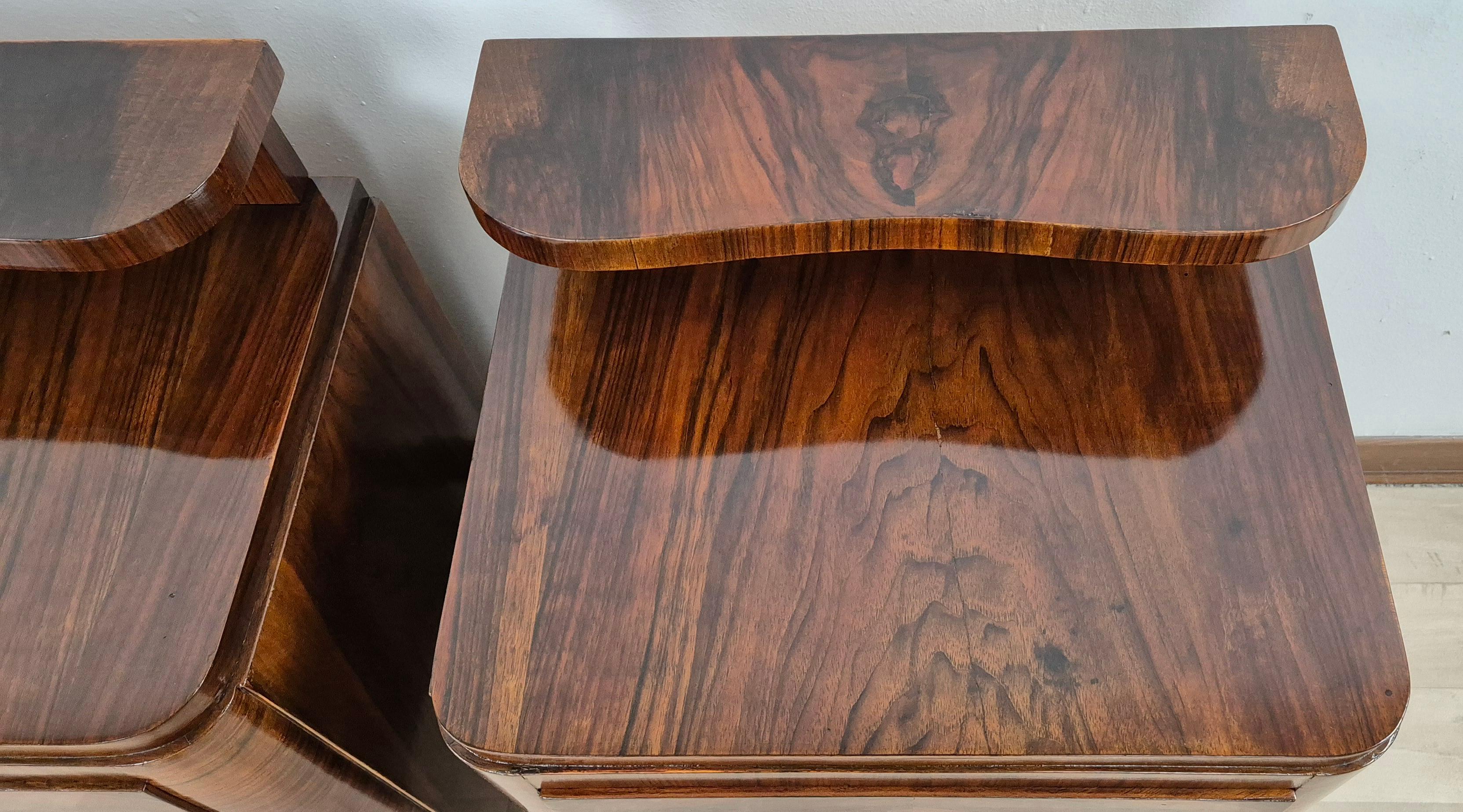 Laiton Comodini Art Déco Veneziani Arte 1939 en vente