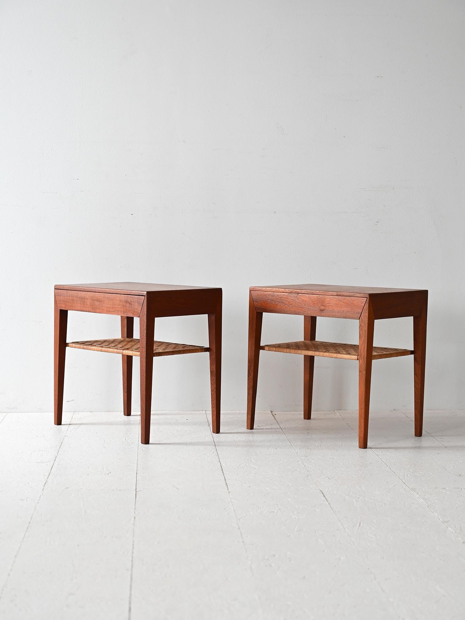 Scandinavian Modern Danish nightstands by Severin Hansen For Sale