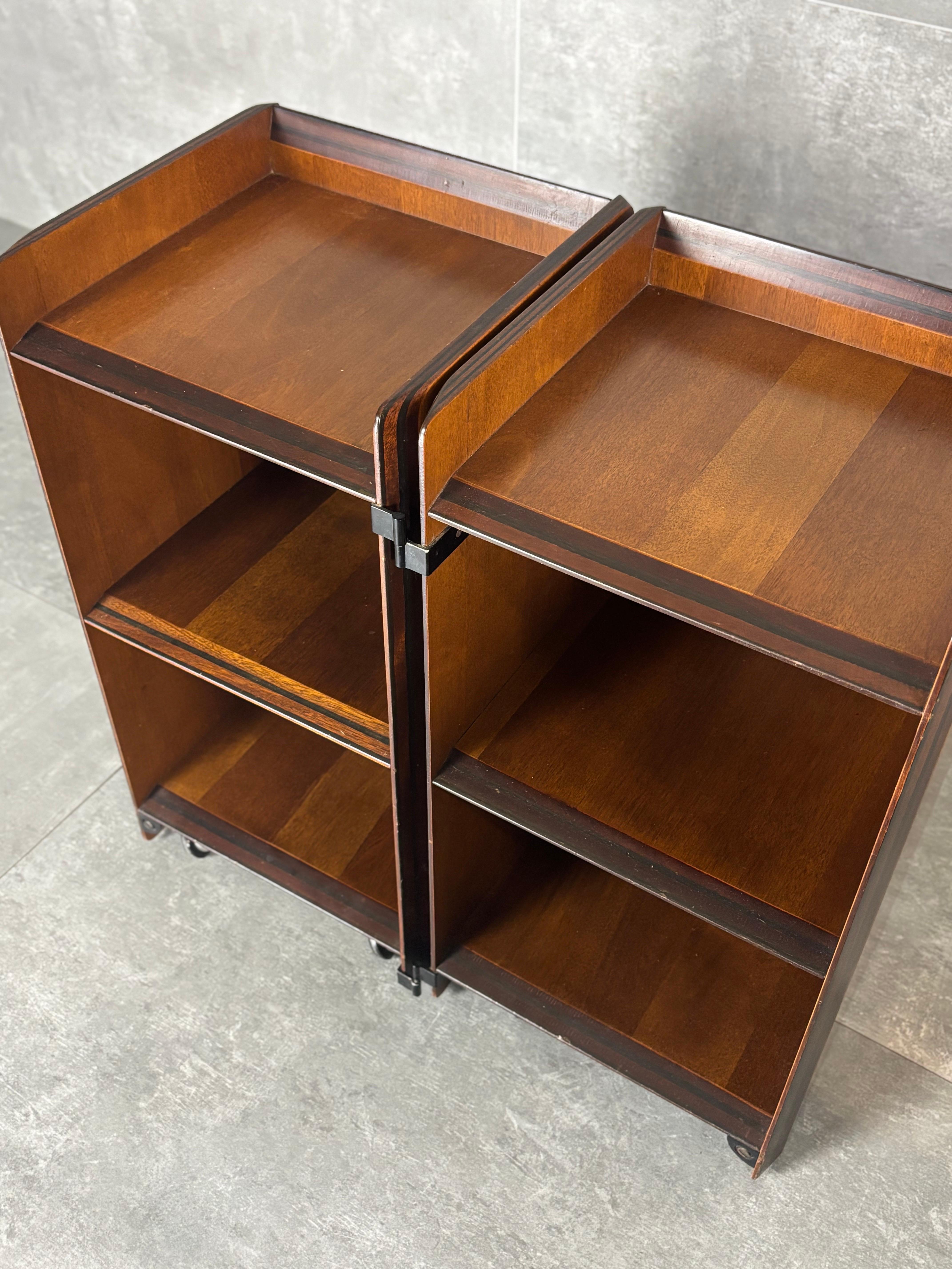 Italian Comodini della serie ''Artona'' di Afra e Tobia Scarpa per Maxalto, 1970s, 2 For Sale