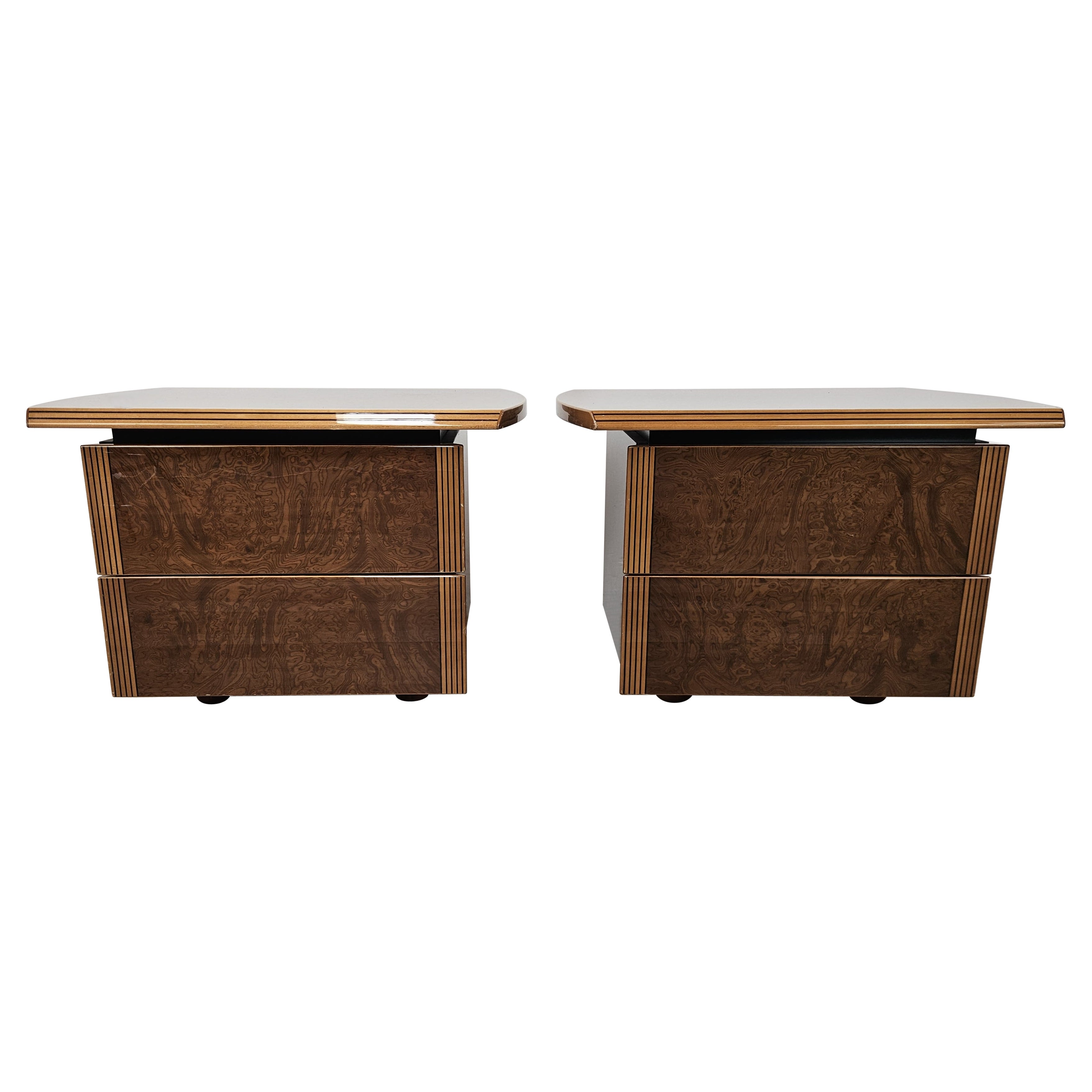 Comodini in noce stile Artona 'Afra e Tobia Scarpa' en venta