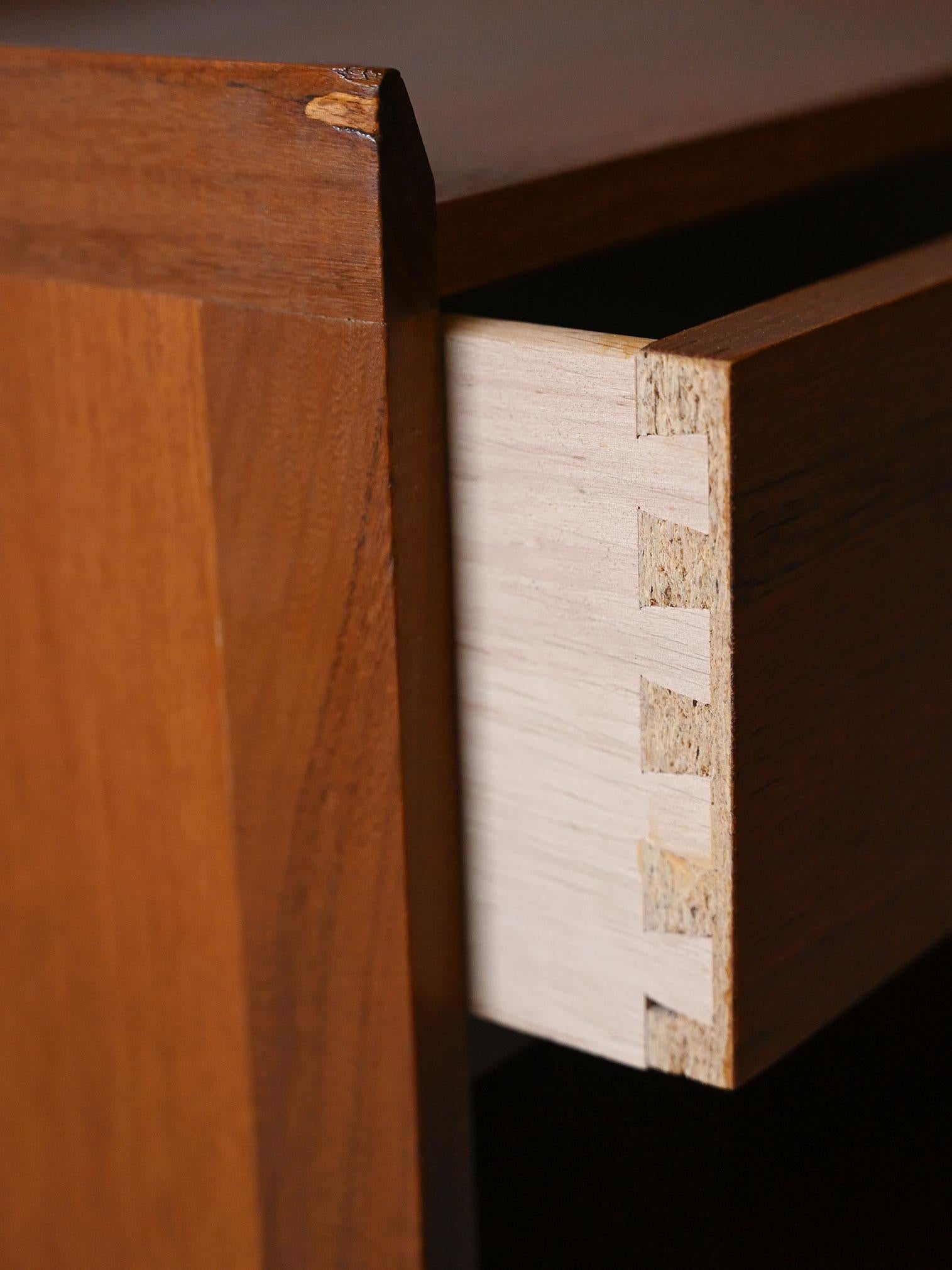Scandinavian nightstands with open compartment 7