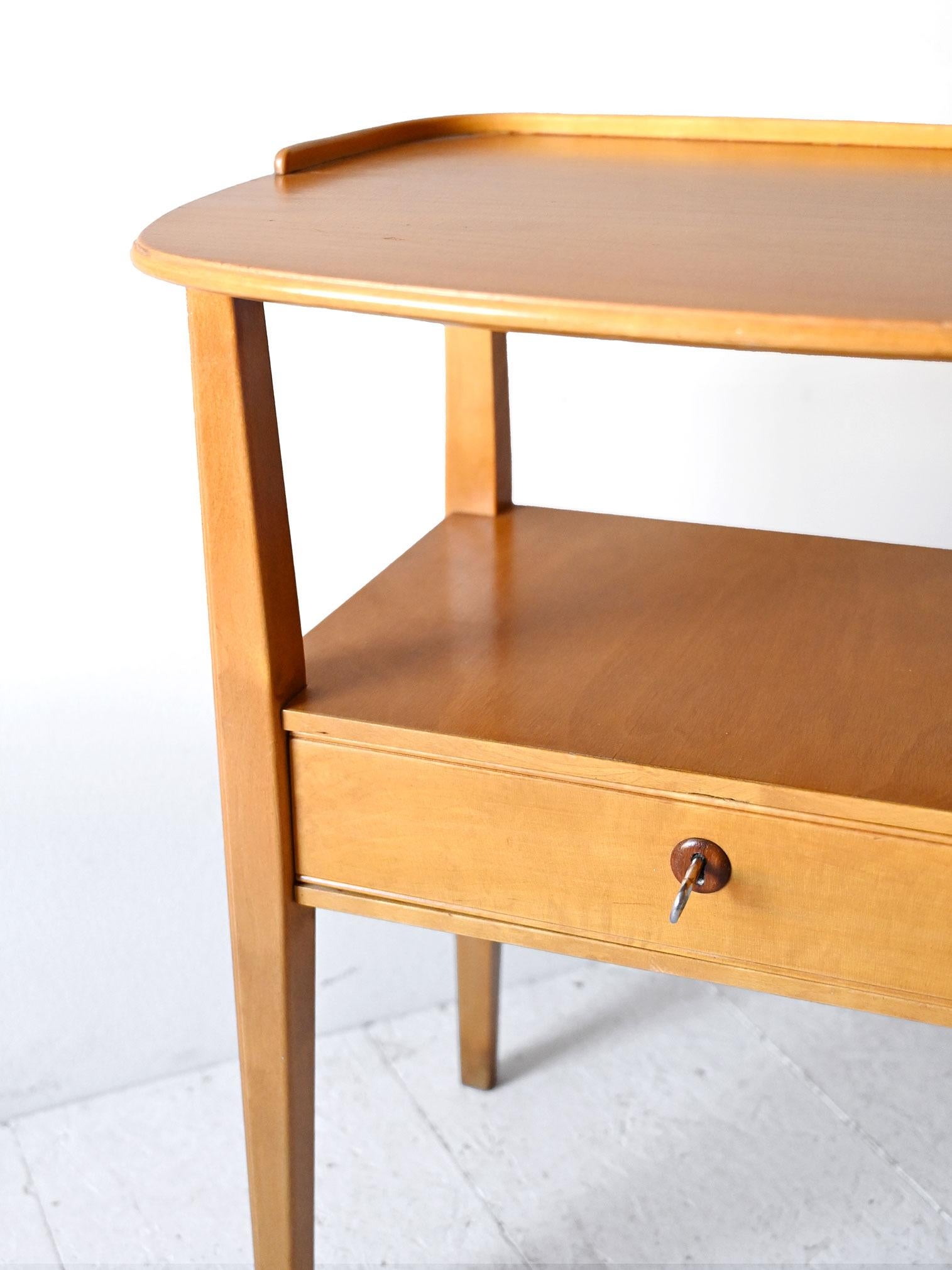 Mid-20th Century Comodini vintage in betulla