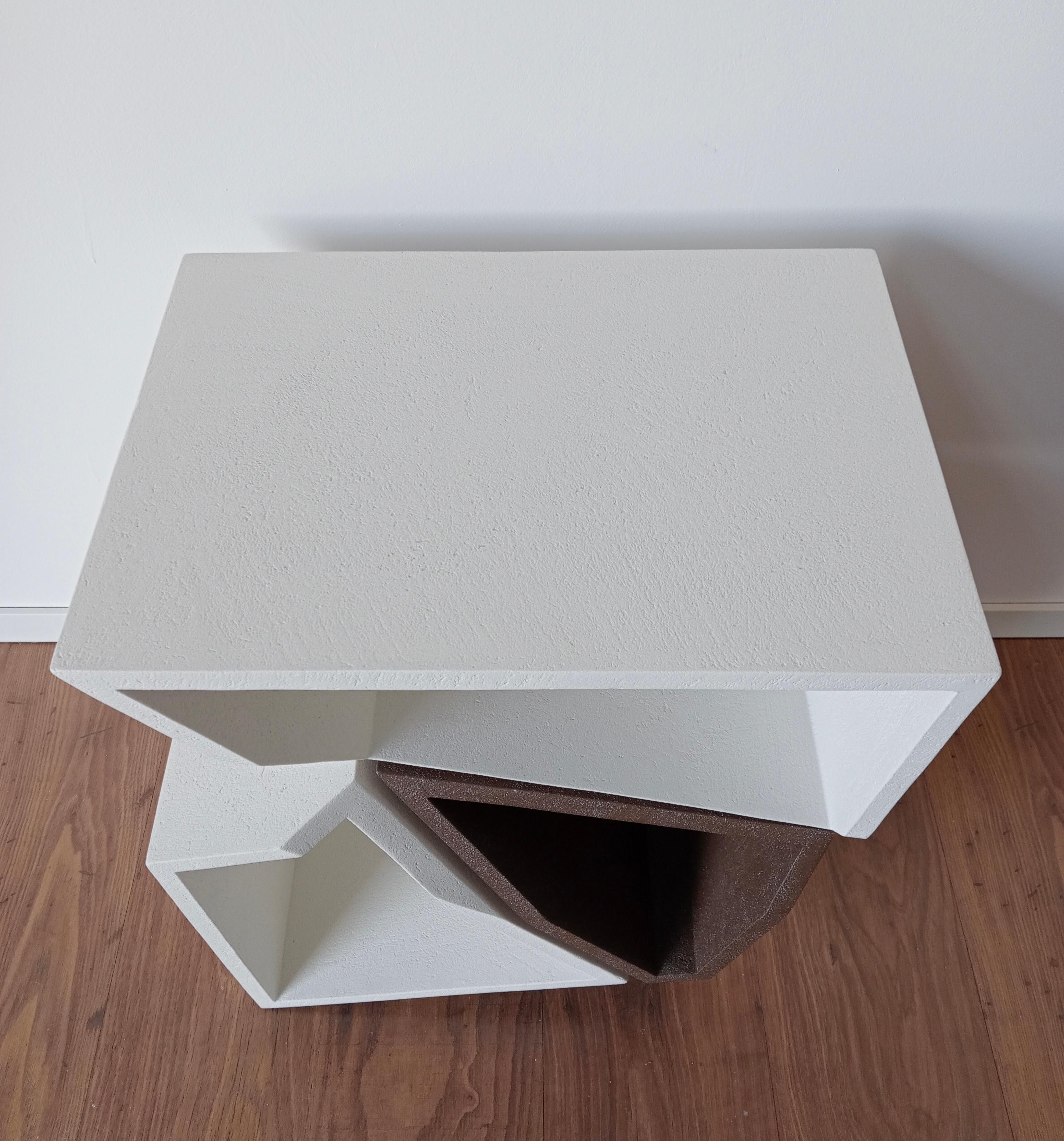 Comodino Alma Design Italiano Moderno Fatto a mano Legno e Resina Scultura in vendita 8