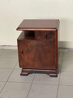 Art Deco bedside table from the 1930s, Italian manufacture