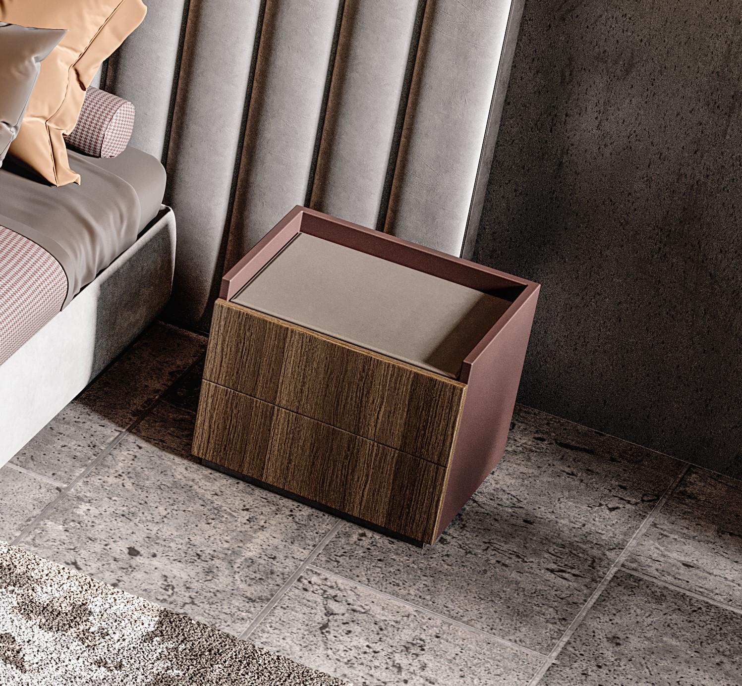 Our Billy nightstands fully transfer the tranquility of an environment of complete relaxation with the timeless elegance of lines, encapsulating simplicity refinement and elegance at the same time. The various types of composition, including woods,