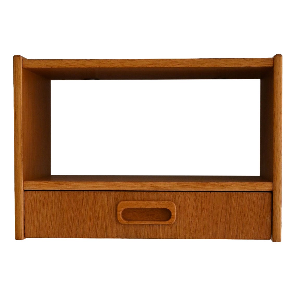 Skandinavischer wandmontierter Nachttisch aus Eiche aus den 1960er Jahren im Angebot