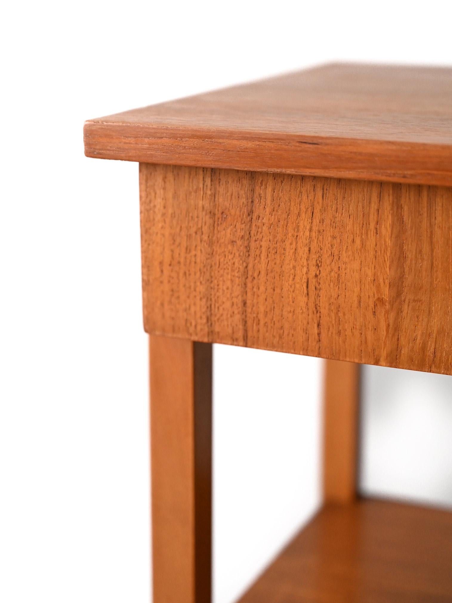 Danish Teak Nightstand For Sale 1