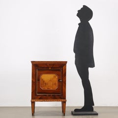 Comodino Intarsiato Neoclassico Italia Ultimo Quarto XVIII Secolo