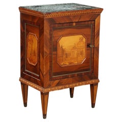 Neoclassical Inlaid Bedside Table Italy Last Quarter 18th Century
