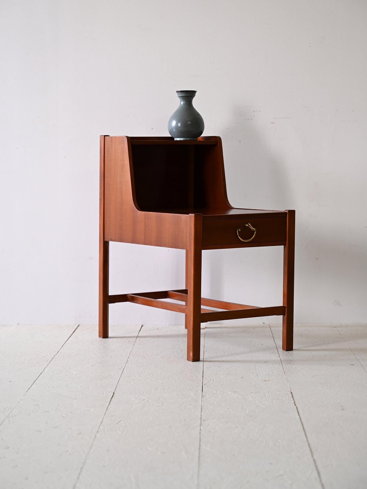 Scandinavian Modern Nordic nightstand from the 1960s designed by David Rosén For Sale