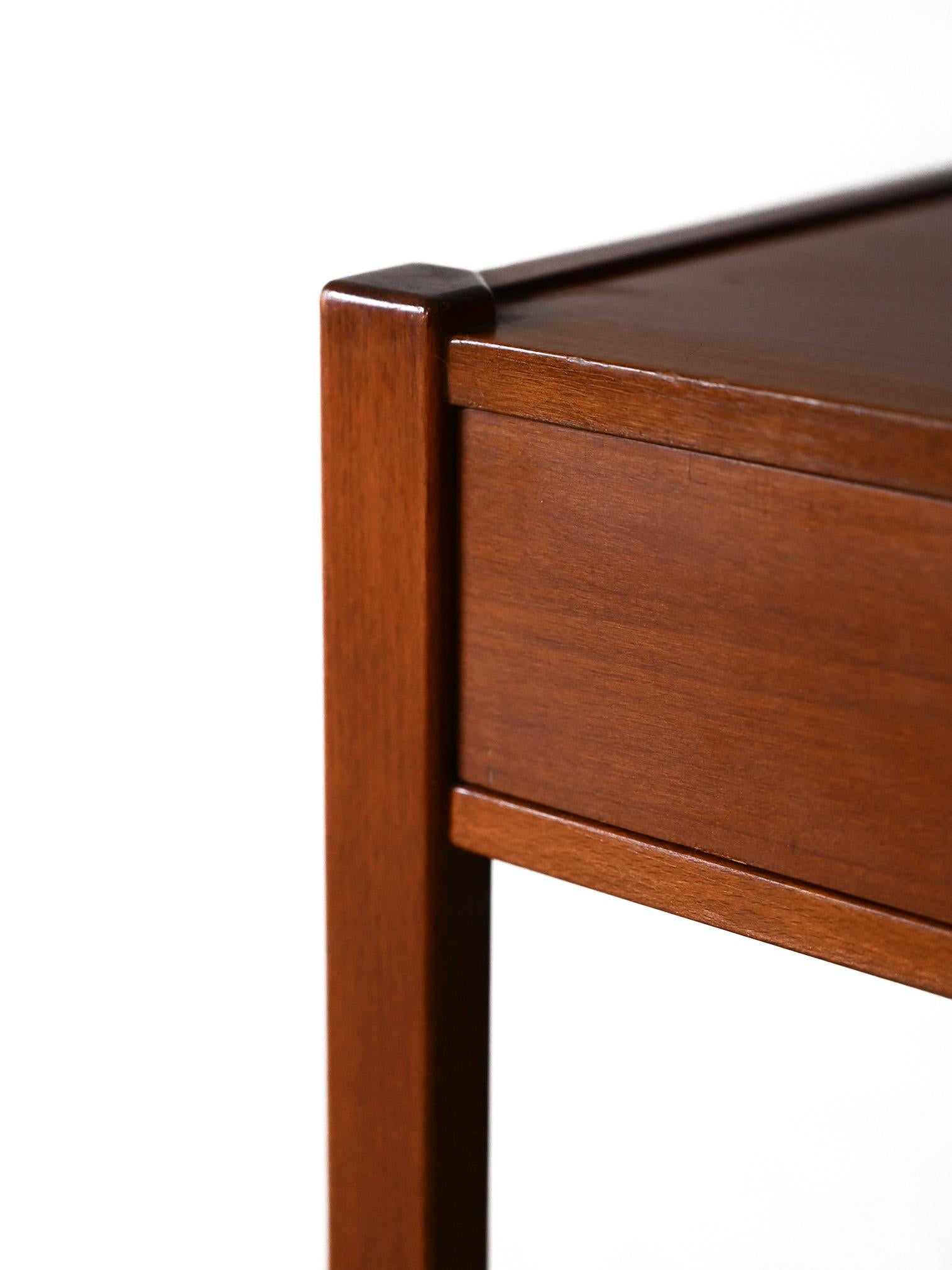 Teak Nordic nightstand from the 1960s designed by David Rosén For Sale