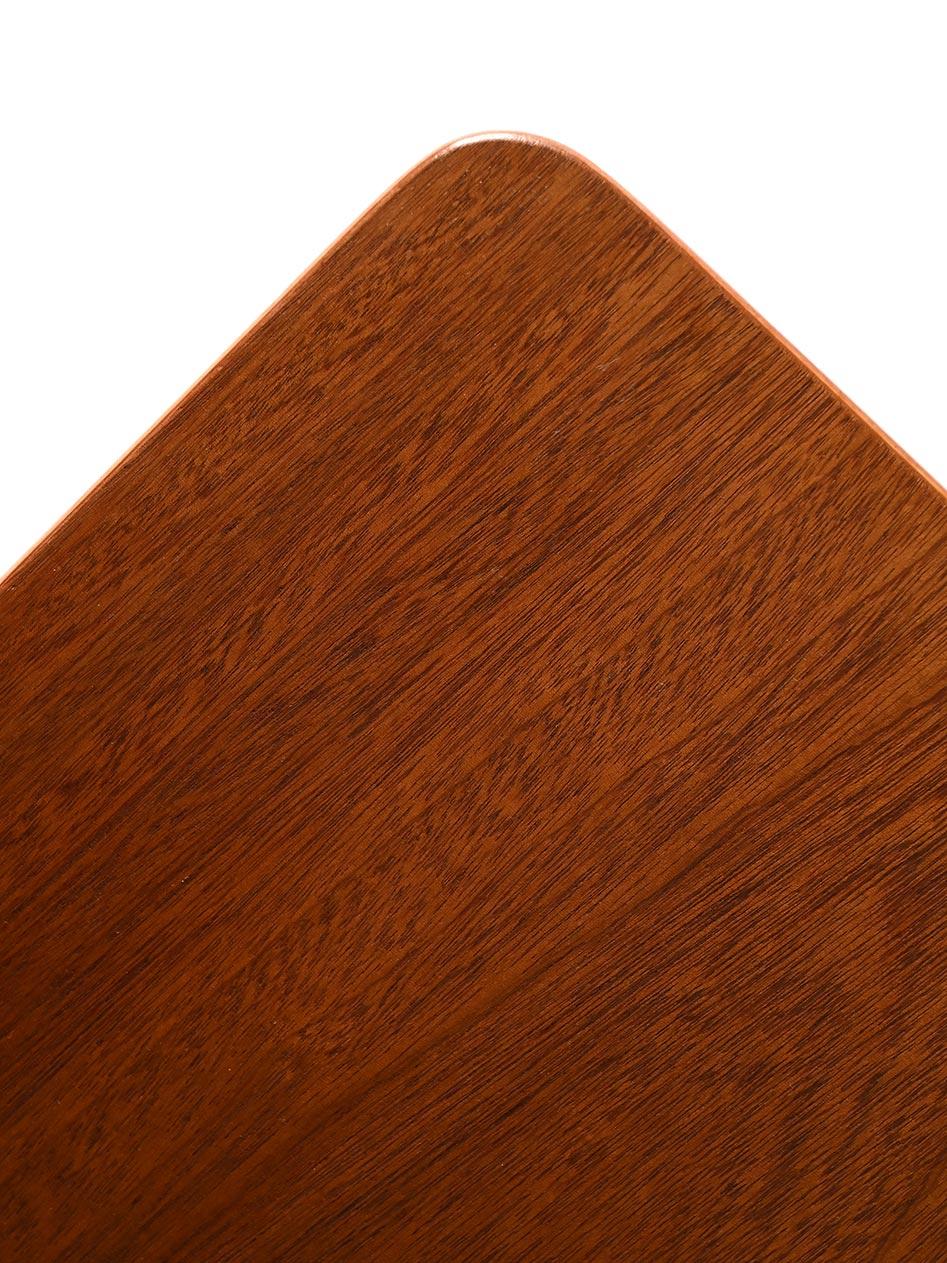 Mid-20th Century Scandinavian 1950s teak and mahogany nightstand For Sale