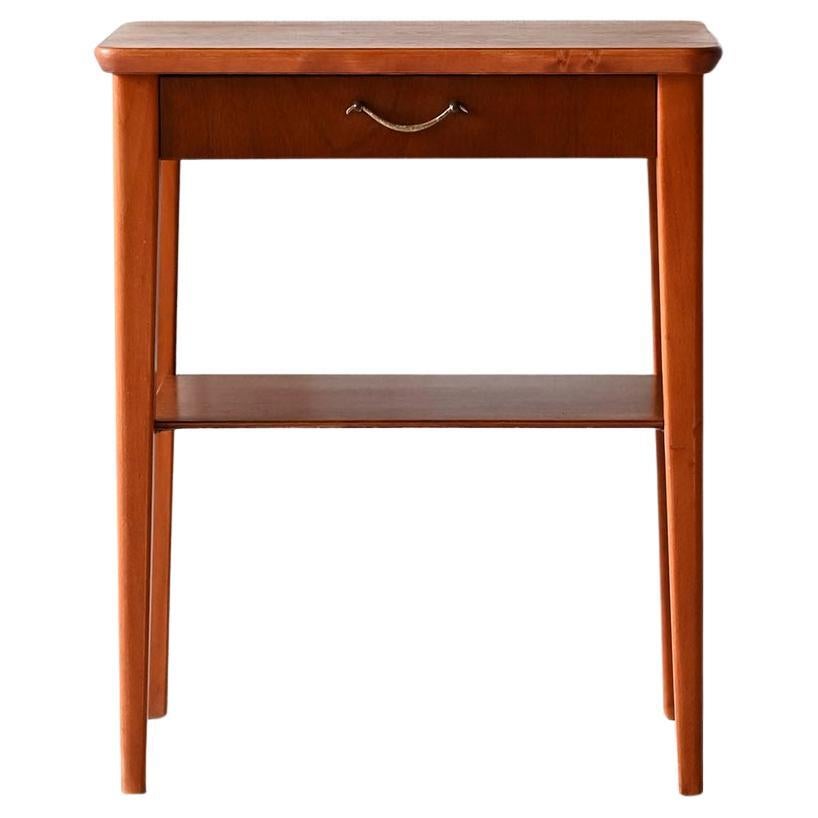 Scandinavian 1950s teak and mahogany nightstand
