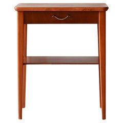 Scandinavian 1950s teak and mahogany nightstand