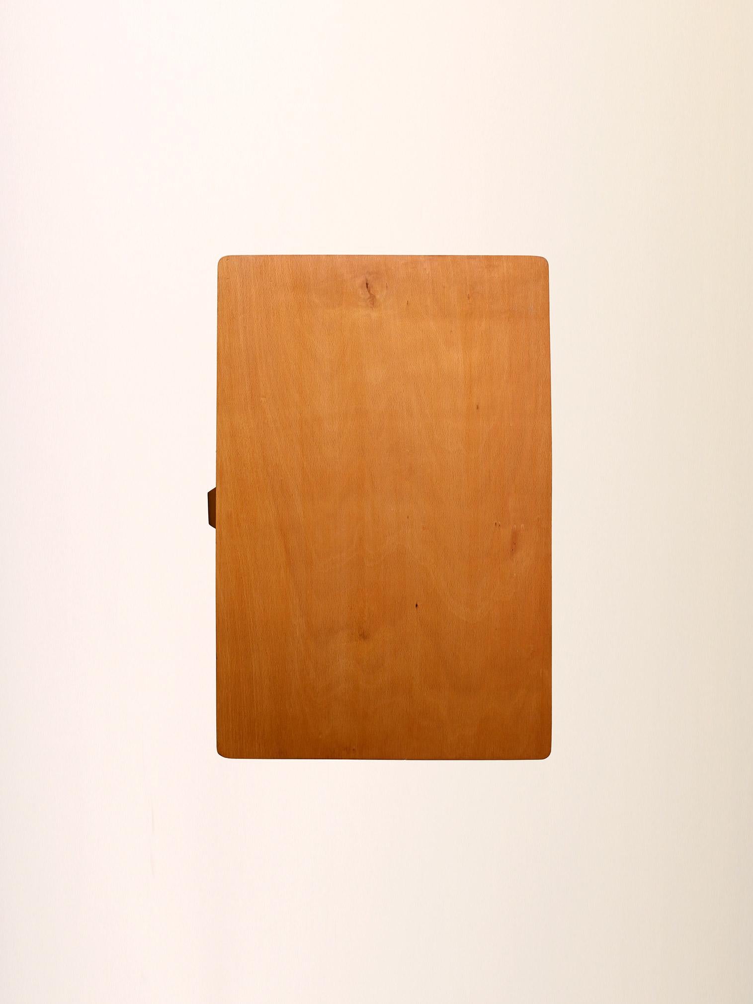 Comodino scandinavo anni ’60 in legno di faggio en vente 1