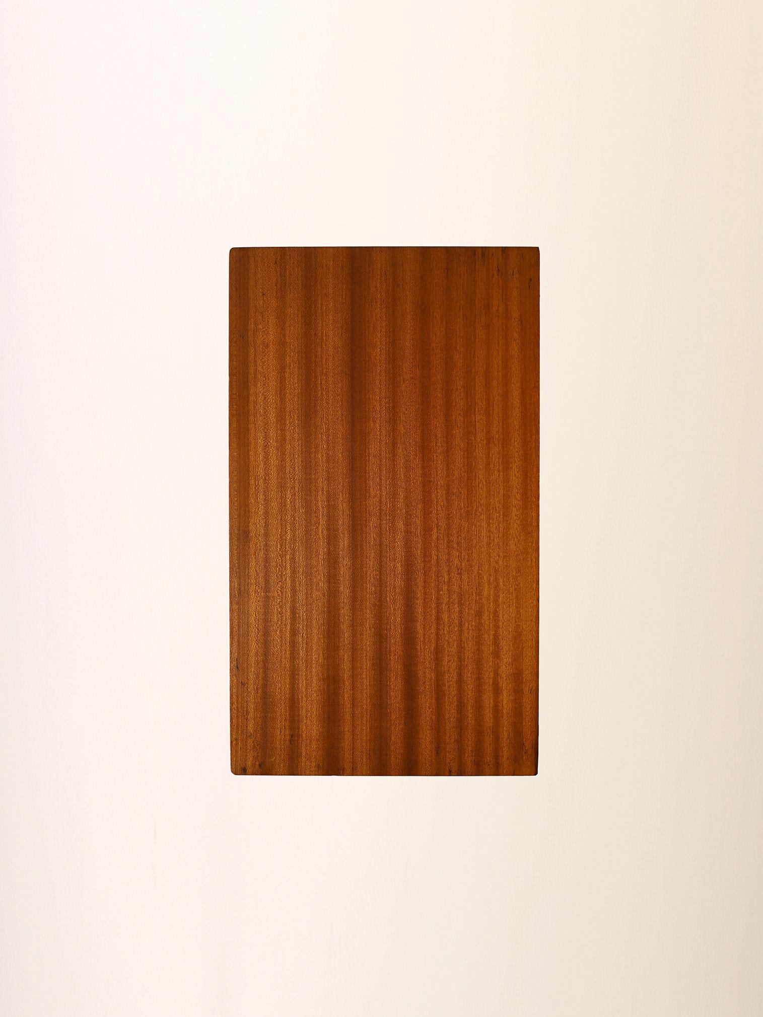 Métal Table de chevet scandinave en métal et acajou des années 1960 en vente