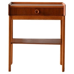 Scandinavian 1960s teak and oak bedside table