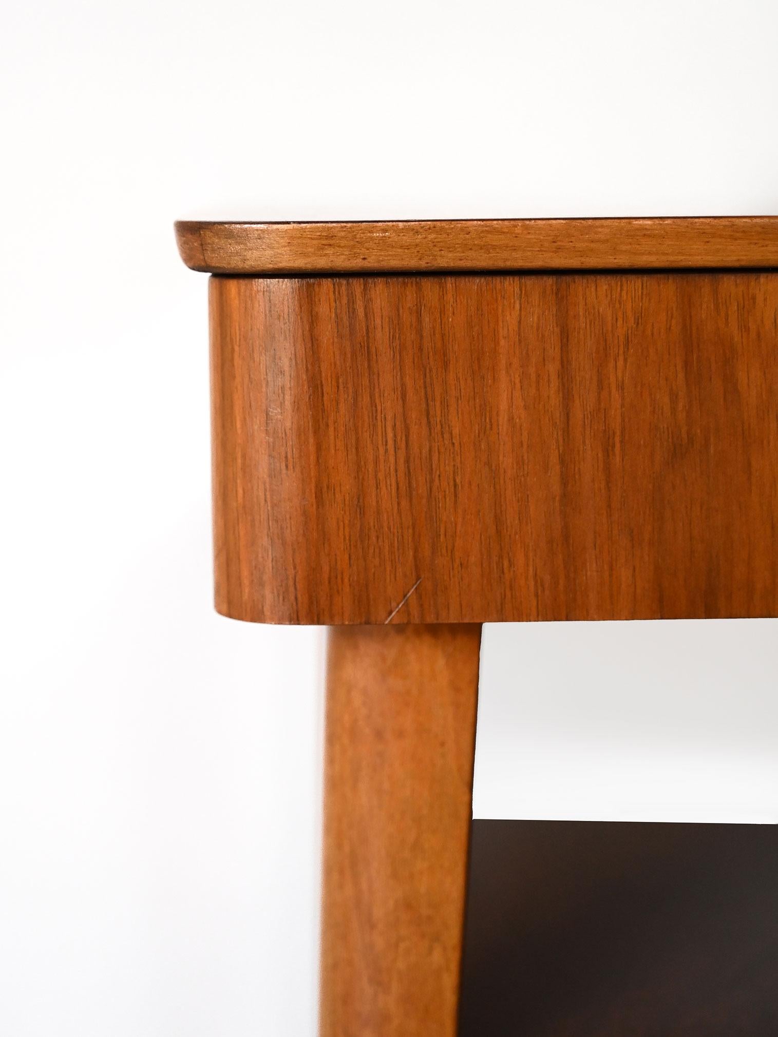 Mid-20th Century Scandinavian mahogany nightstand For Sale