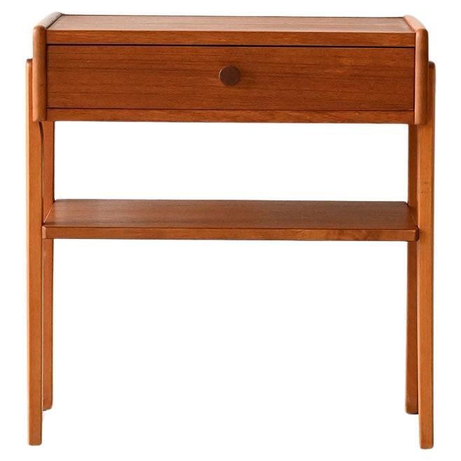 Table de chevet scandinave en teck des années 50/60