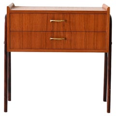 Comodino scandinavo vintage anni ’50 in teak